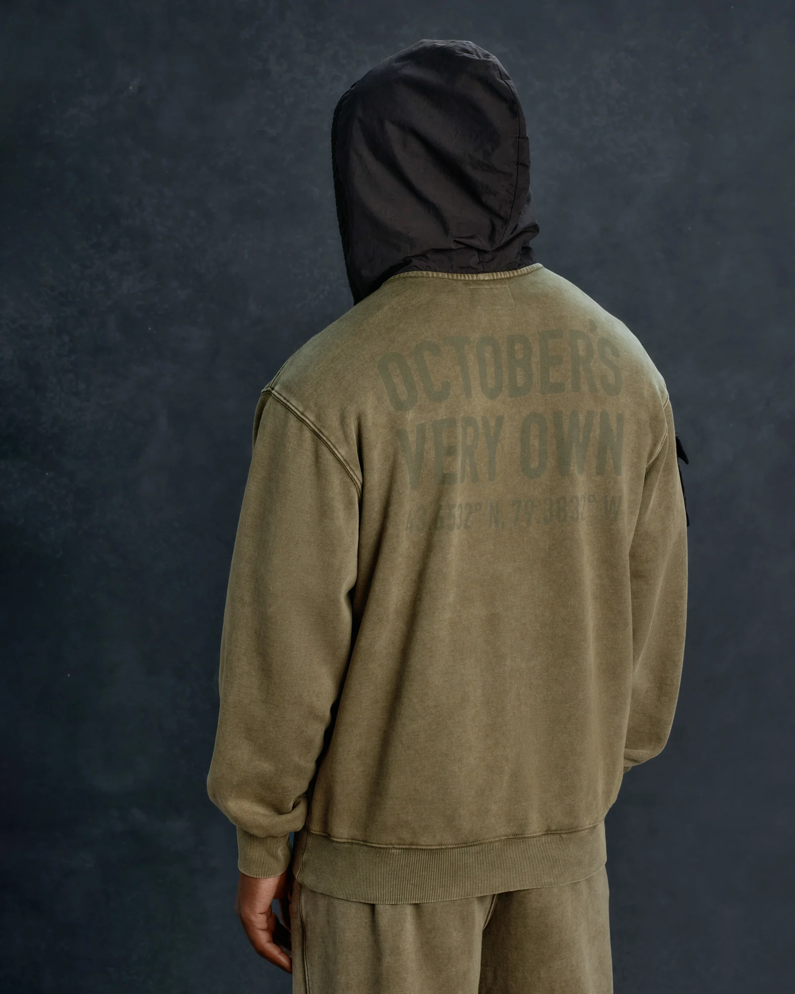 Alpha Industries Garment Dyed Hoodie - Olive Green - Image 3