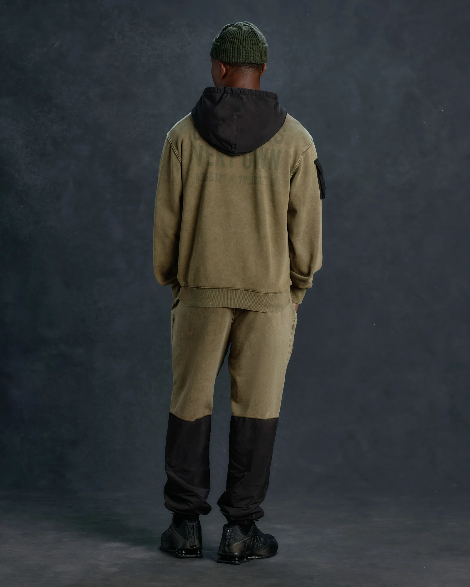 Alpha Industries Garment Dyed Hoodie - Olive Green - Image 4
