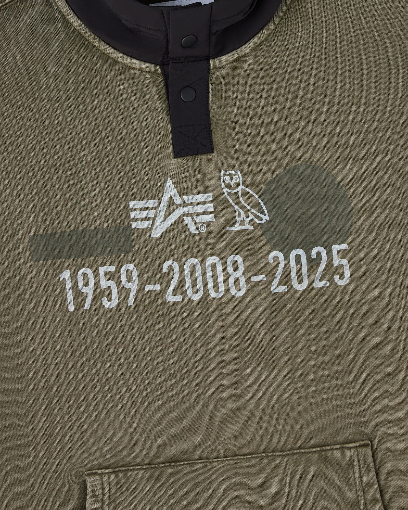 Alpha Industries Garment Dyed Hoodie - Olive Green - Image 6