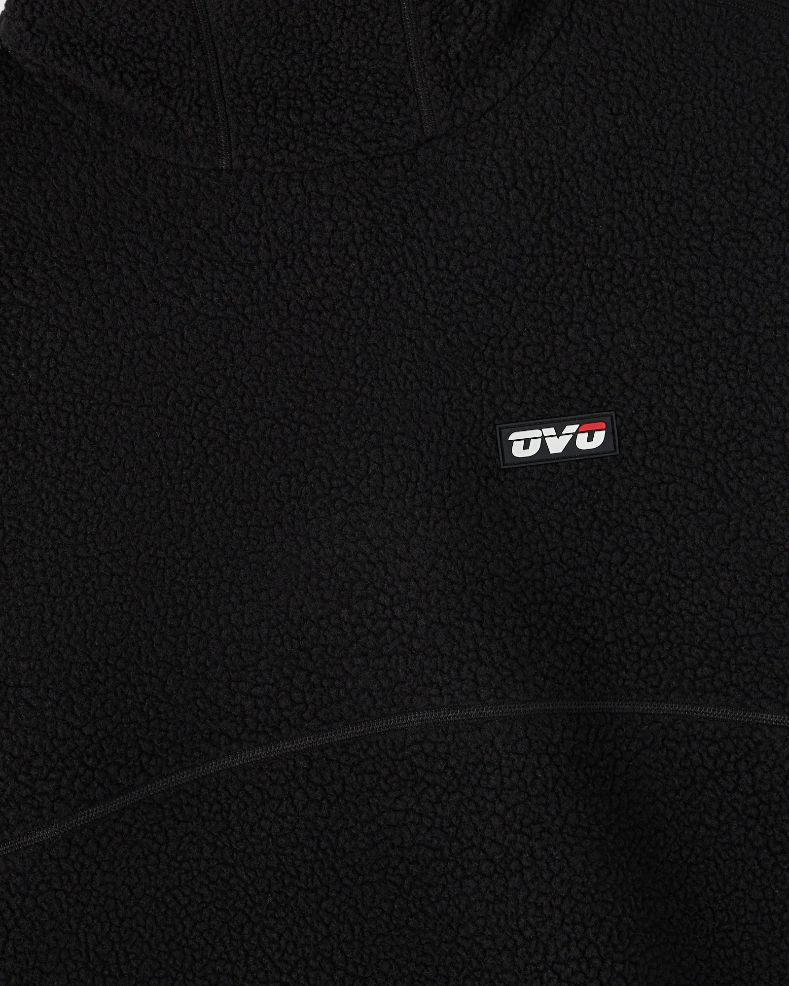 Balaclava Sherpa Hoodie - Black - Image 2