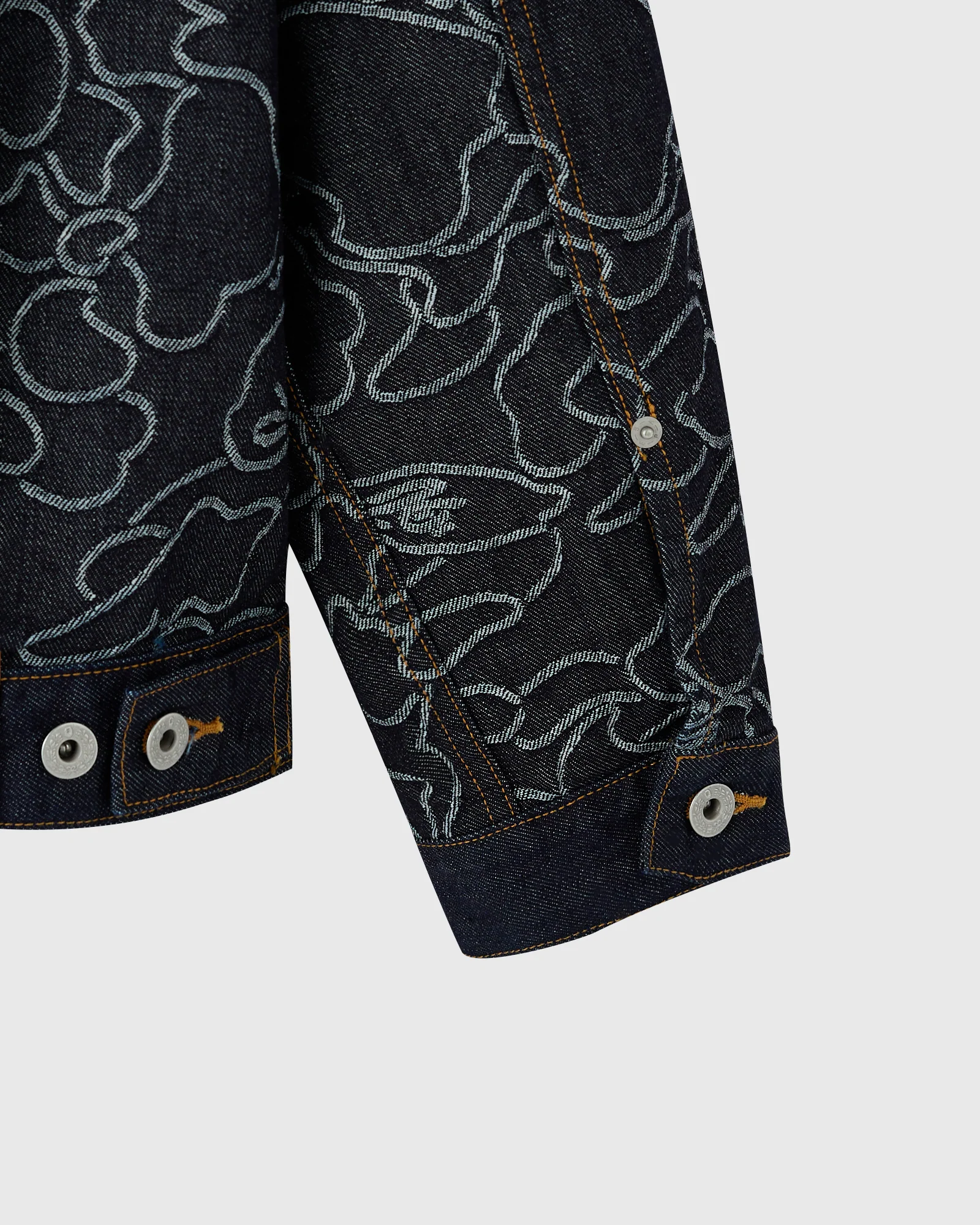 BAPE® Neon 1st Camo Denim Jacket - Indigo - Image 7