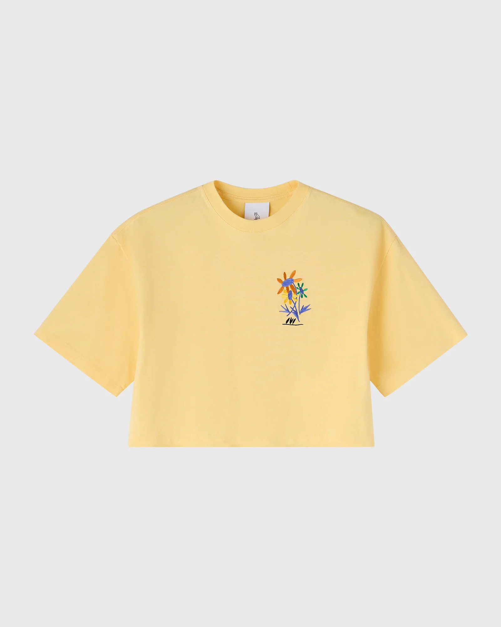 Brush Stroke Flower Cropped T-Shirt - Image 3