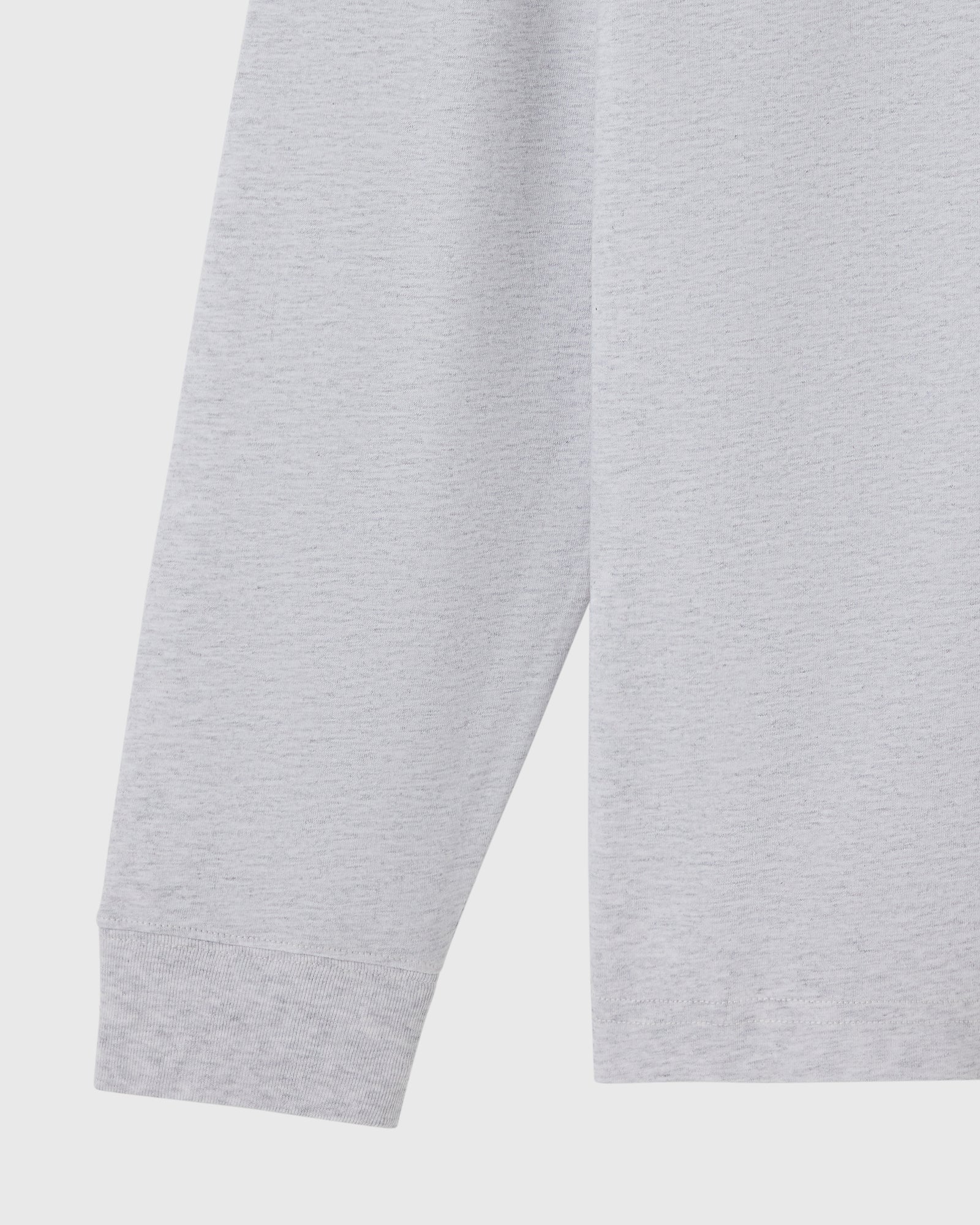 Collegiate Long-Sleeve Tee - Ash Heather Grey - Image 3