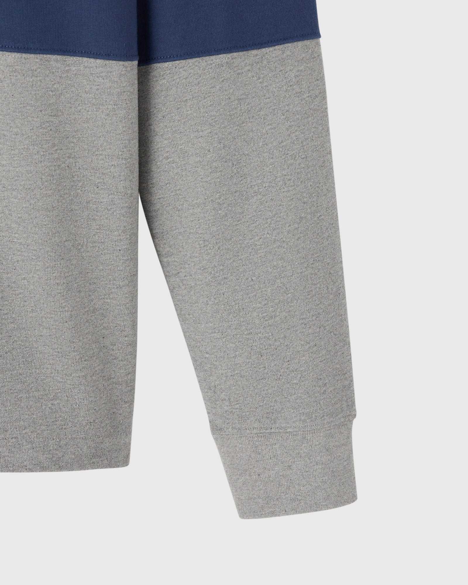 COLOR BLOCK RUGBY POLO - HEATHER GREY - Image 3