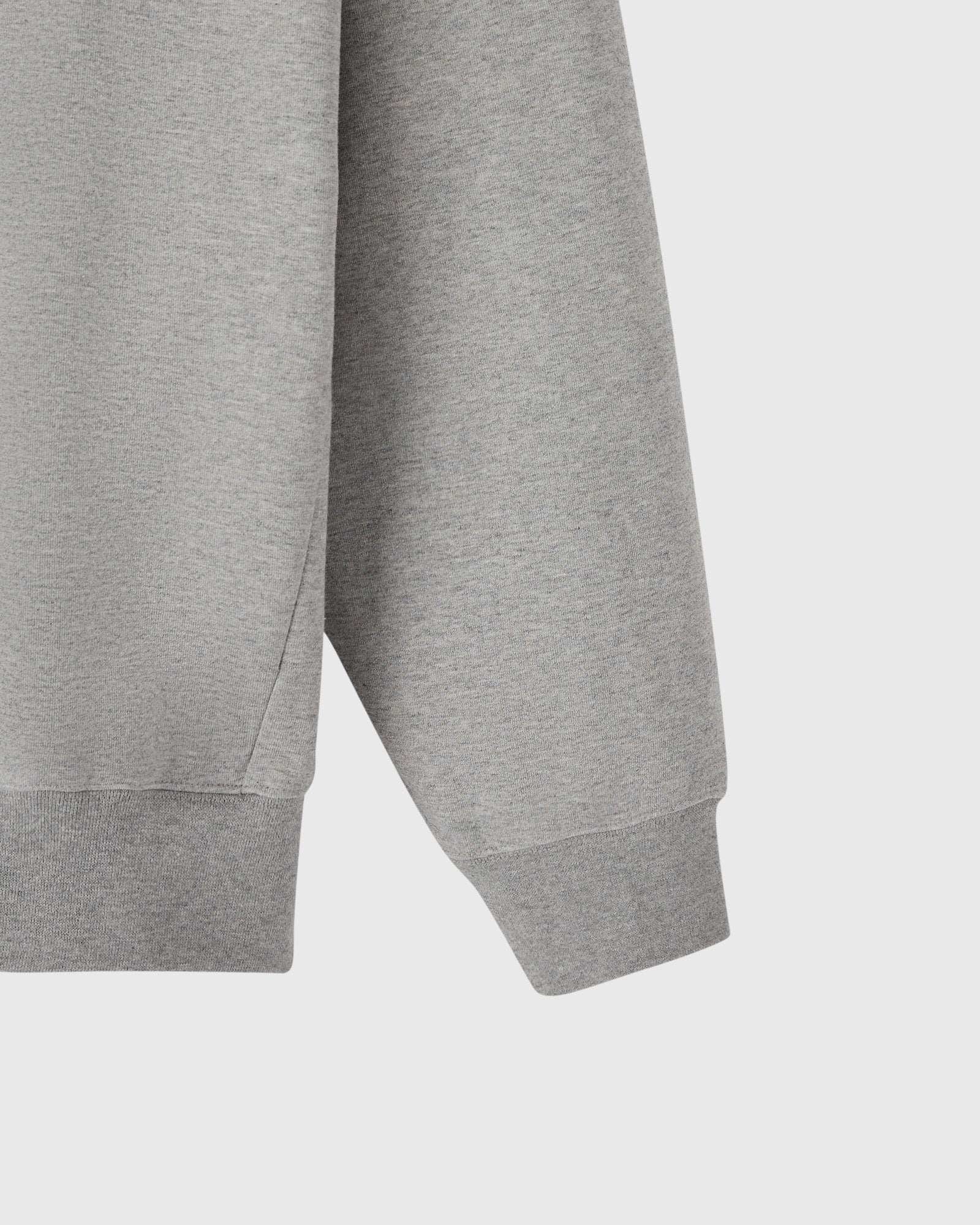 Double Knit Script Hoodie - Heather Grey - Image 3