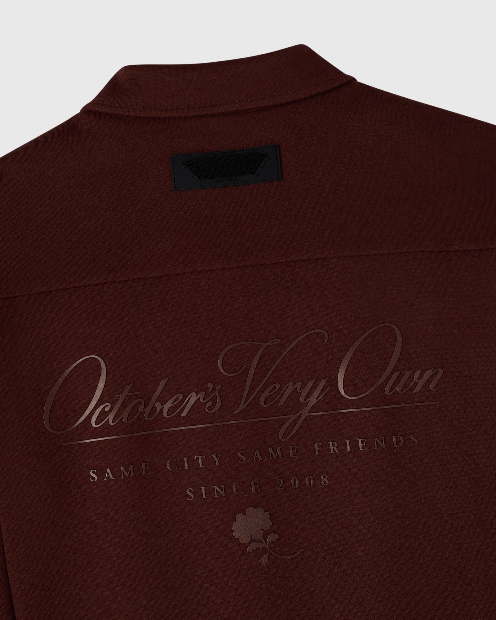 Double Knit Script Overshirt - Cocoa - Image 2