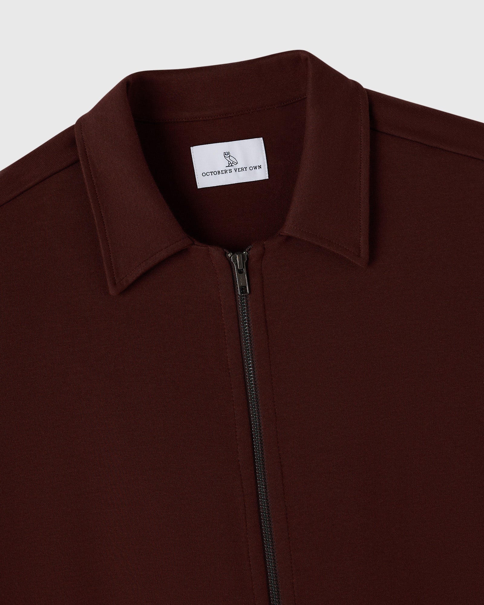 Double Knit Script Overshirt - Cocoa - Image 3