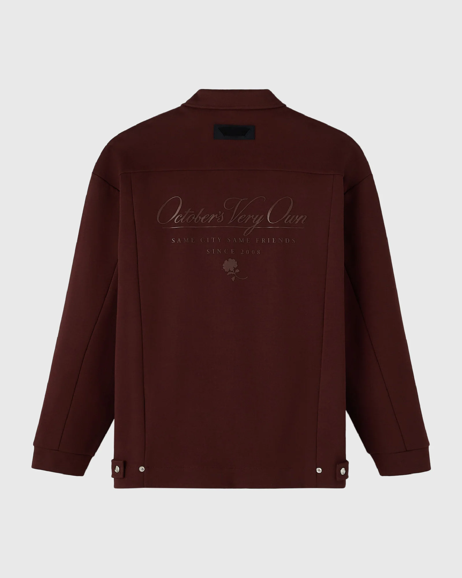 Double Knit Script Overshirt - Cocoa - Image 4