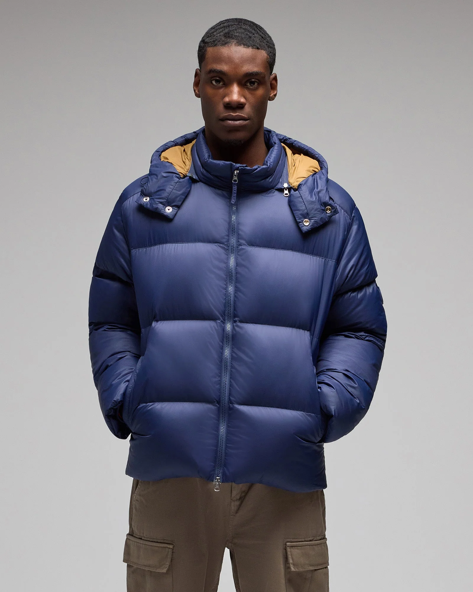 Contrast Bounce Jacket - Navy - Image 3