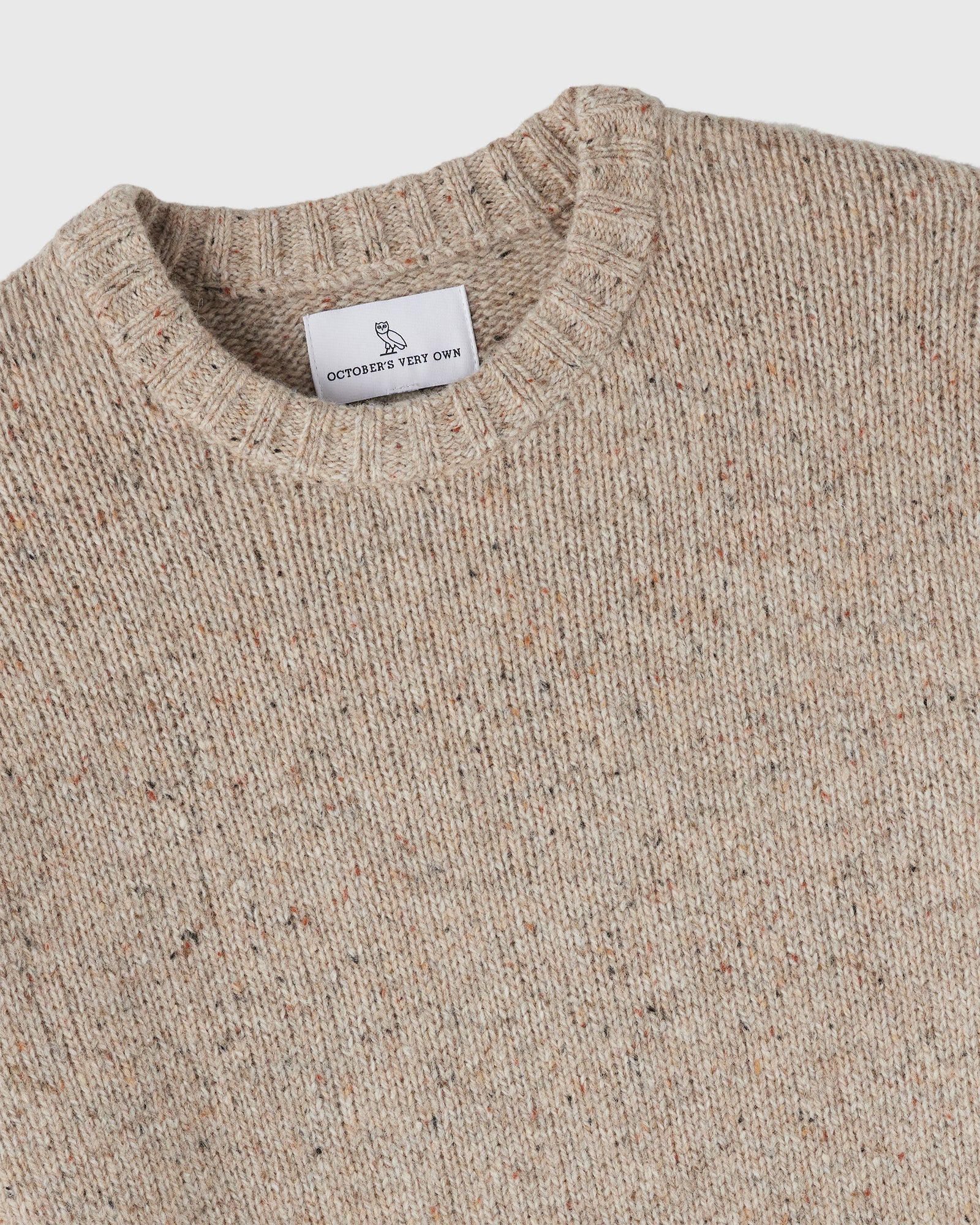Speckle Crewneck Sweater - Sand - Image 4