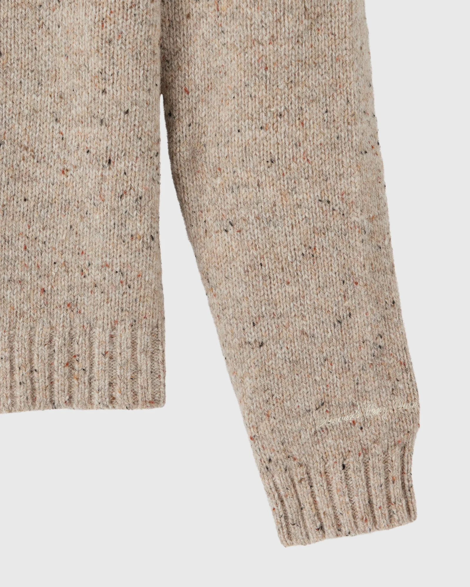 Speckle Crewneck Sweater - Sand - Image 6