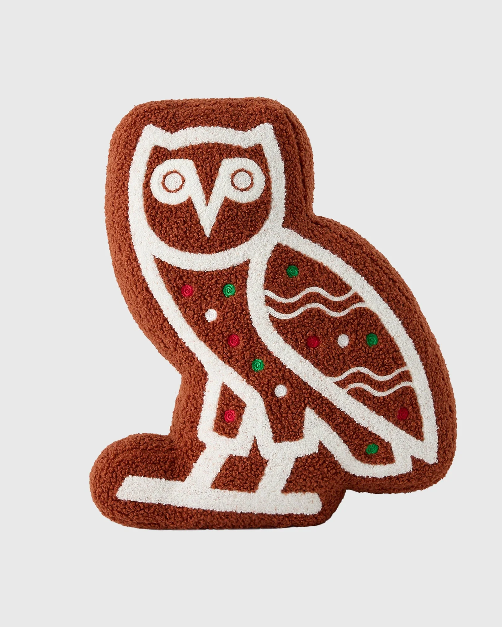 Gingerbread Owl Cushion - Gingerbread