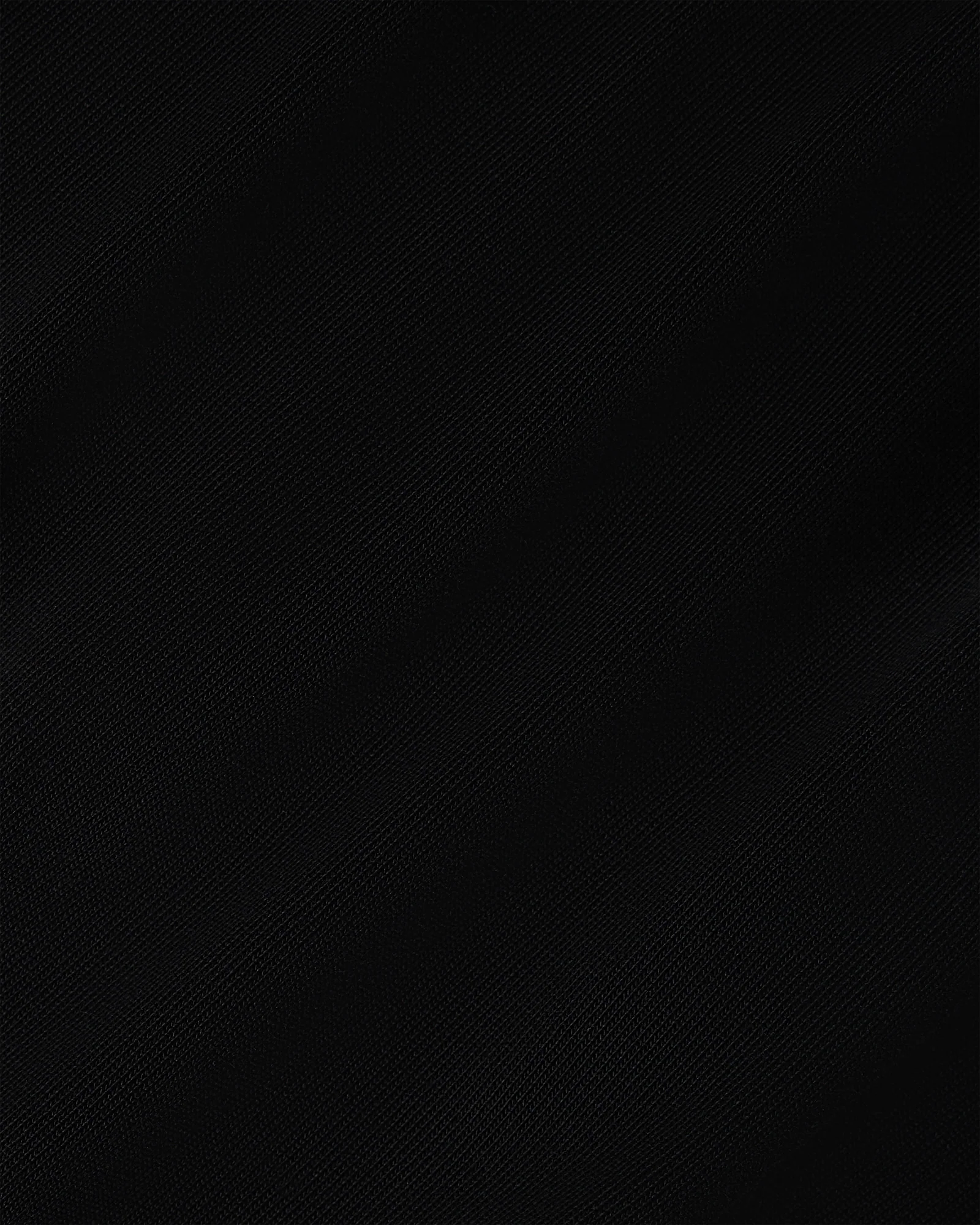 Herringbone Rib Tee - Black - Image 5