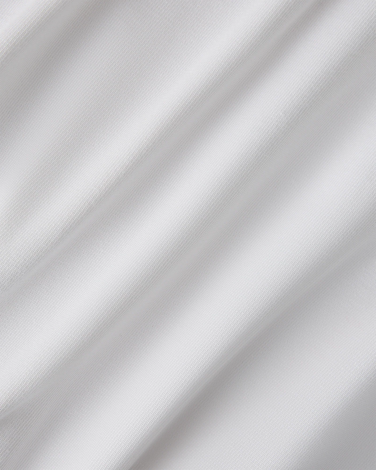Herringbone Rib Tee - White - Image 7