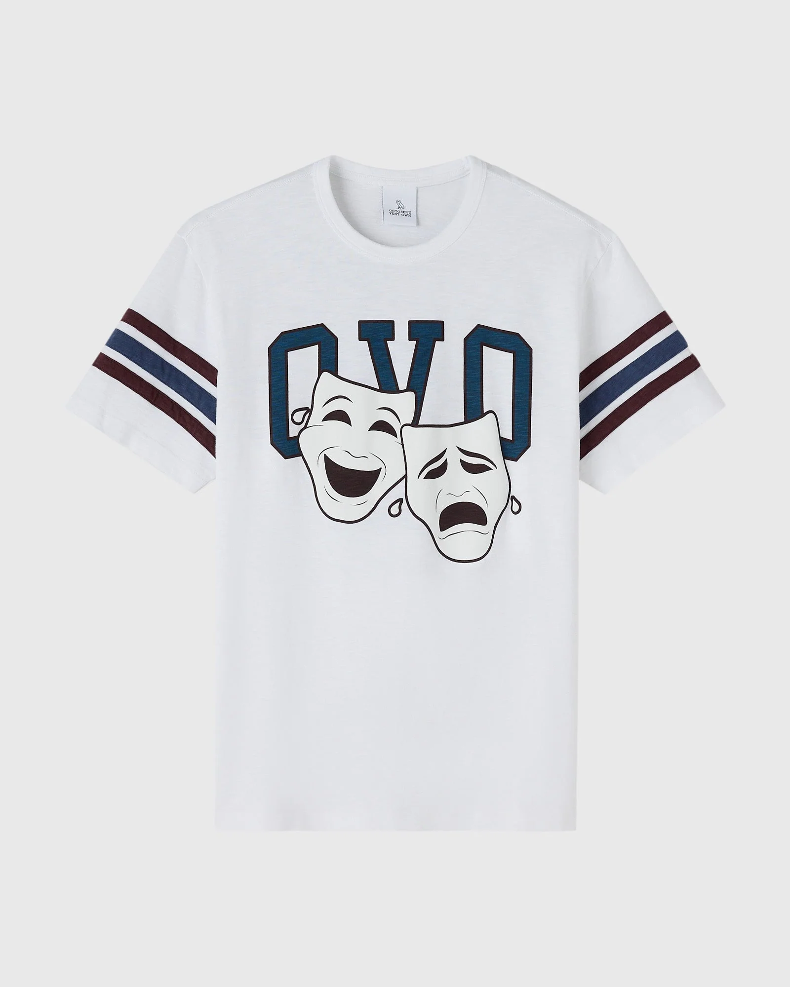 Last Ones Laughing Football Tee - White