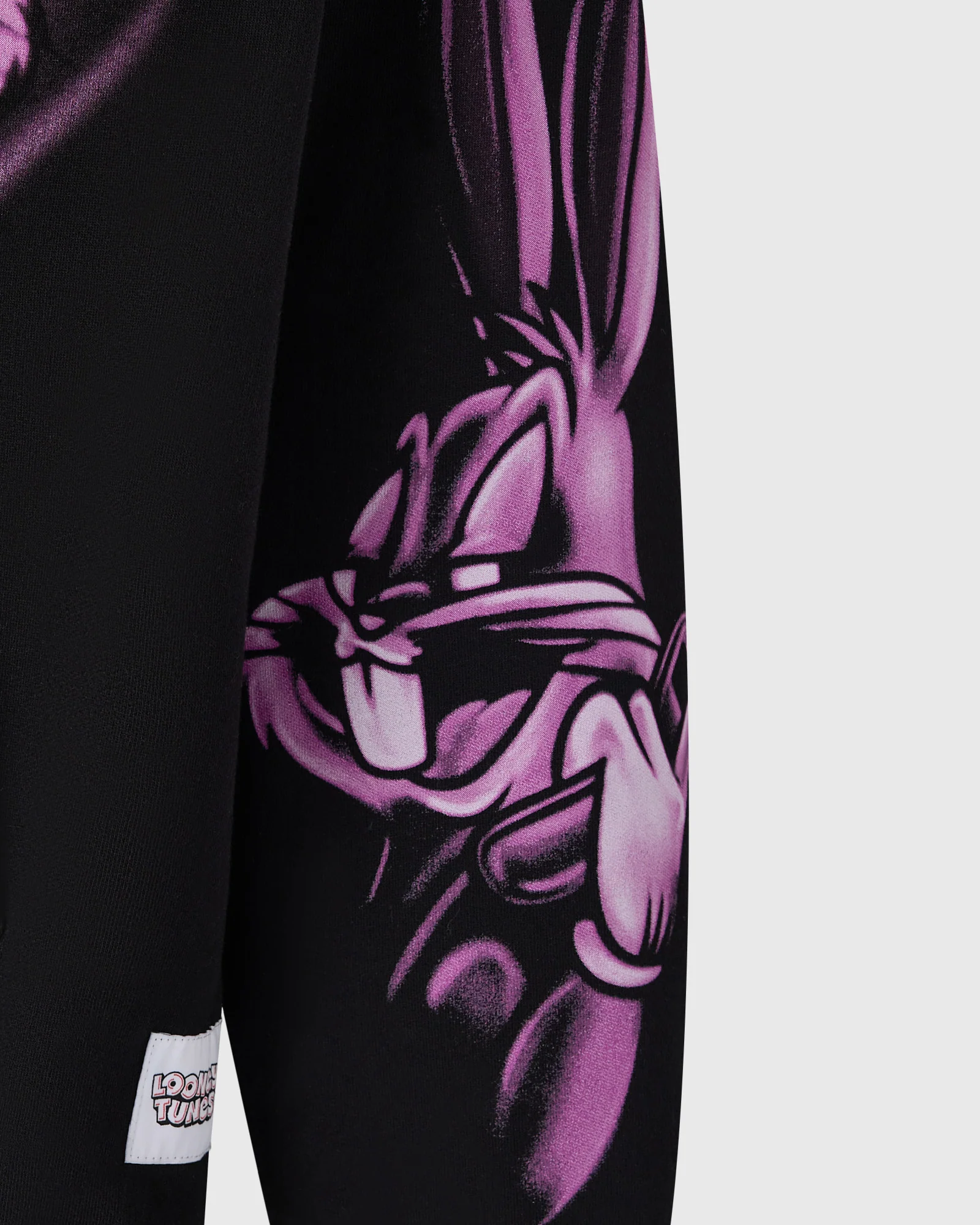 Looney Tunes Airbrush Full-Zip Hoodie - Black - Image 5