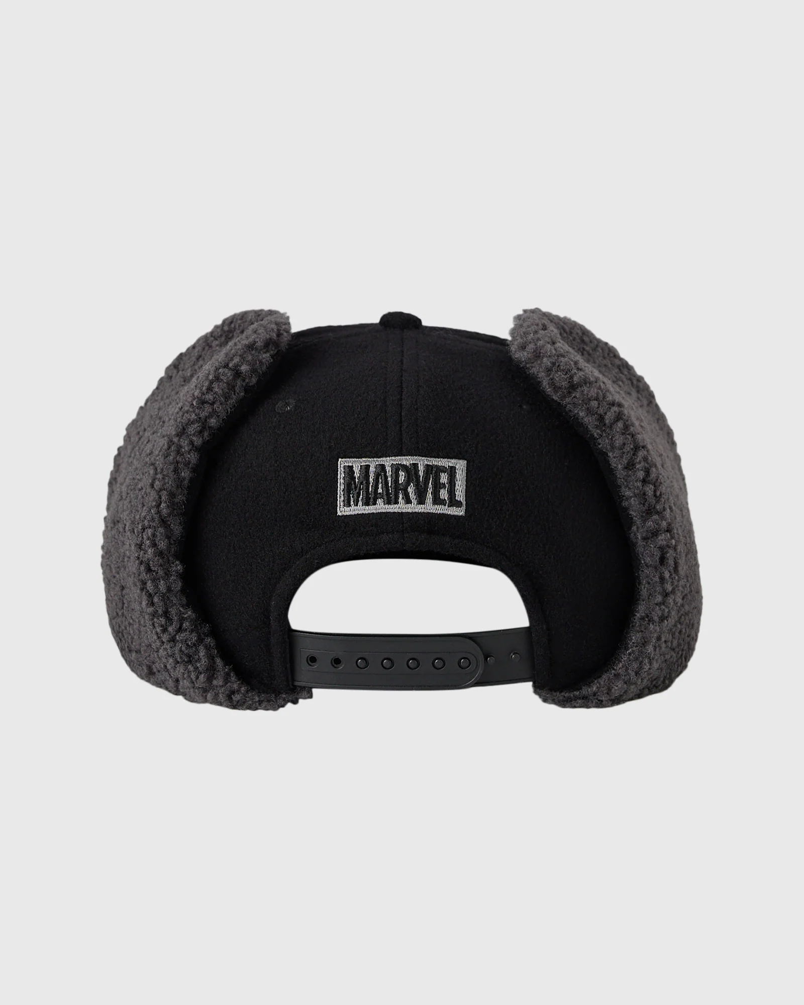 Marvel Shearling Trapper Hat - Black - Image 3