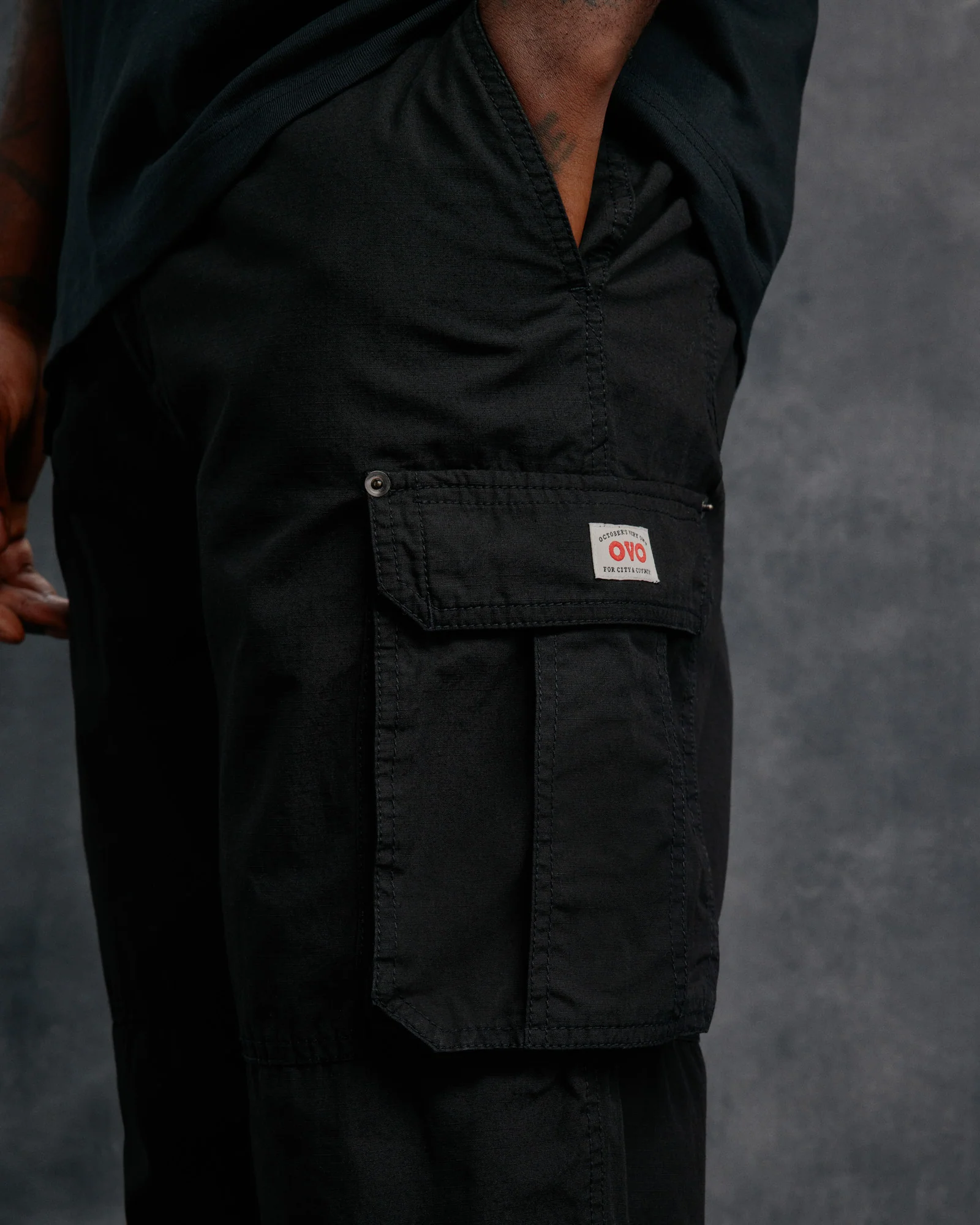 Multi Pocket Cargo Pant - Black - Image 3