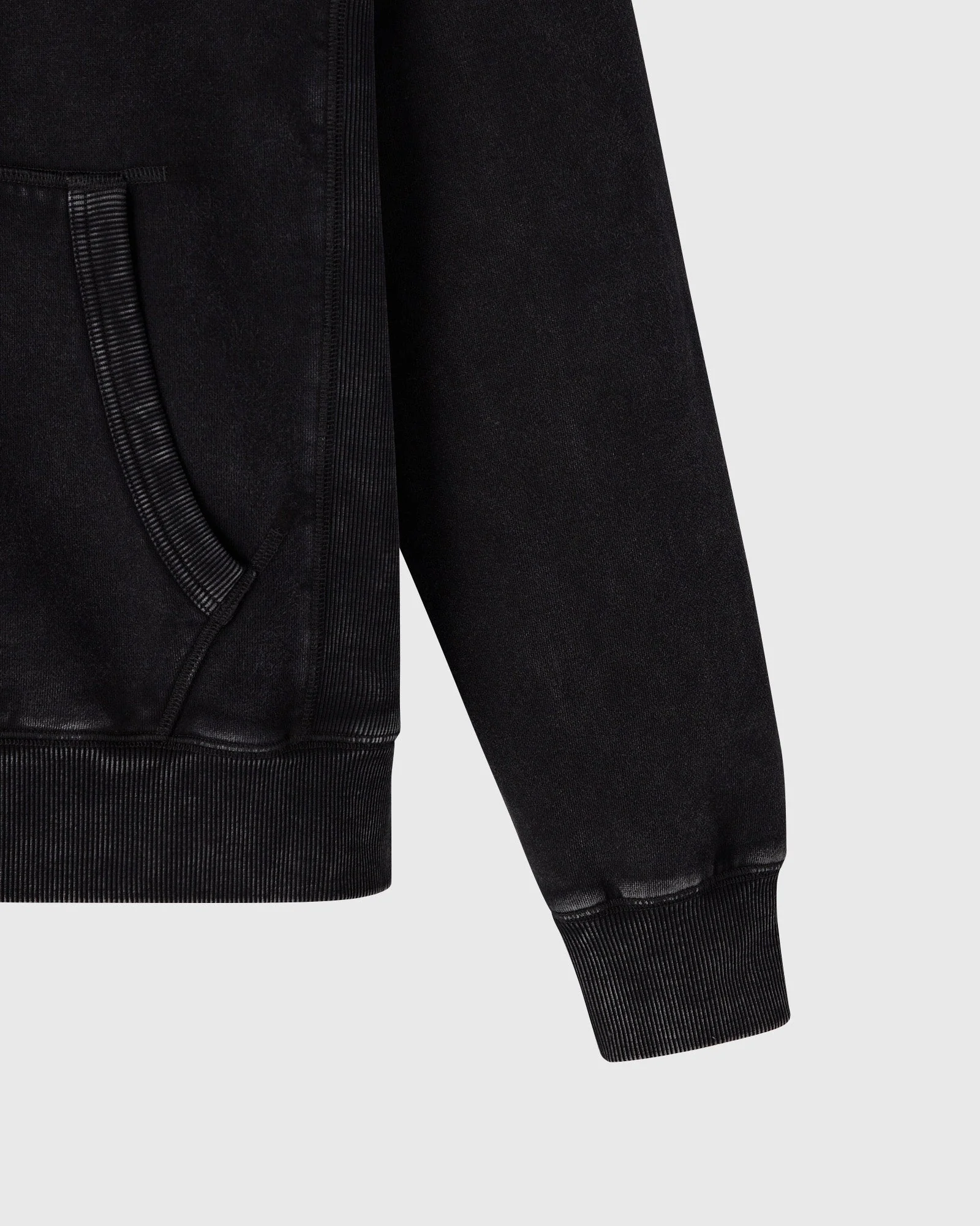 Muskoka Raglan Hoodie - Garment Dyed Black - Image 3