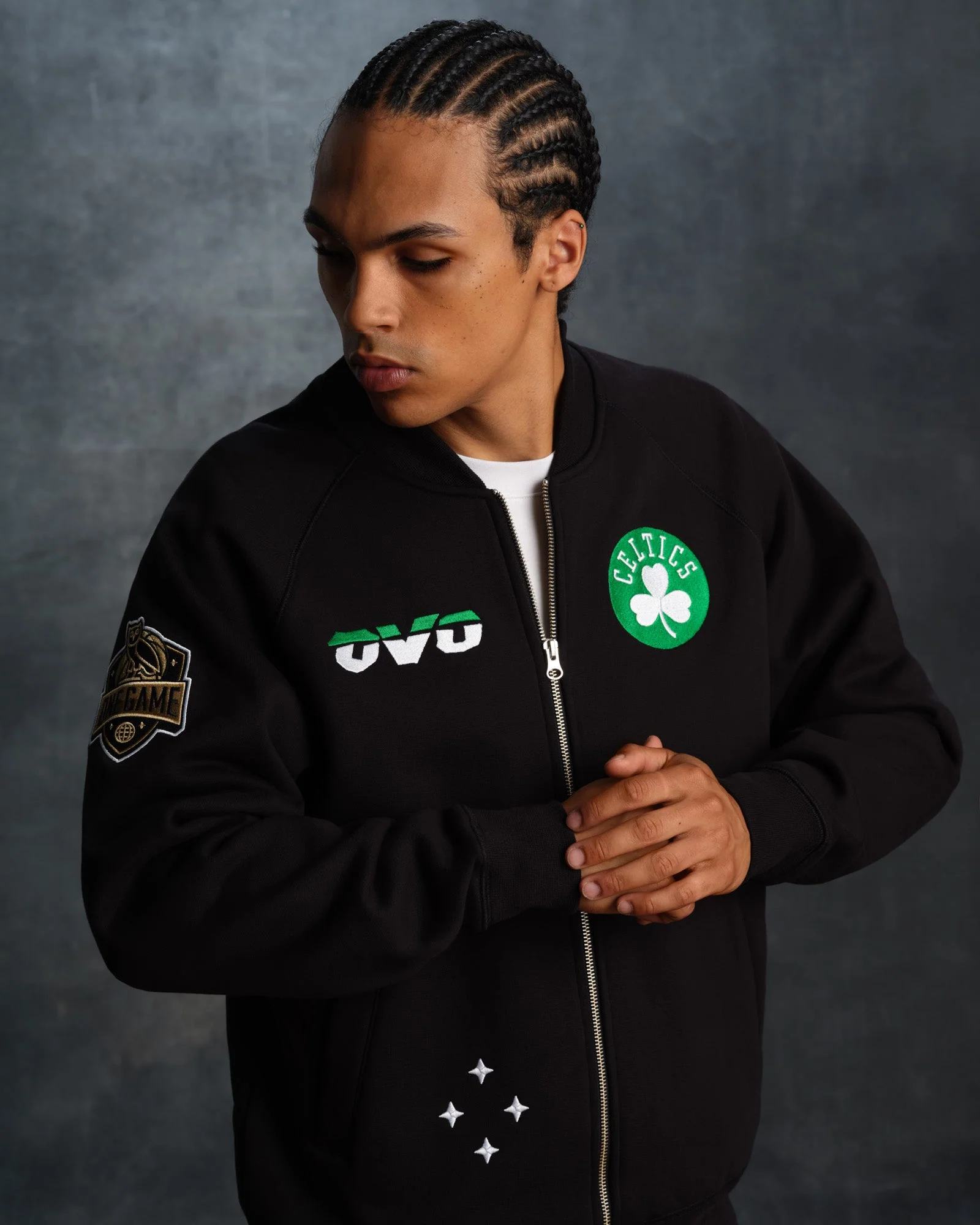 NBA Boston Celtics Fleece Jacket - Black - Image 3