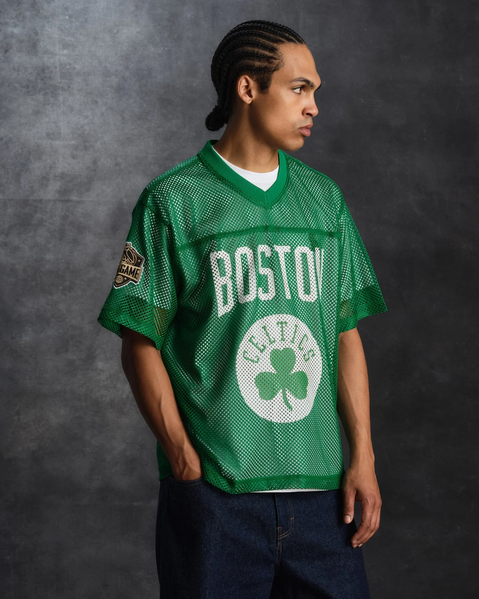 NBA Boston Celtics Mesh Jersey - Green - Image 2