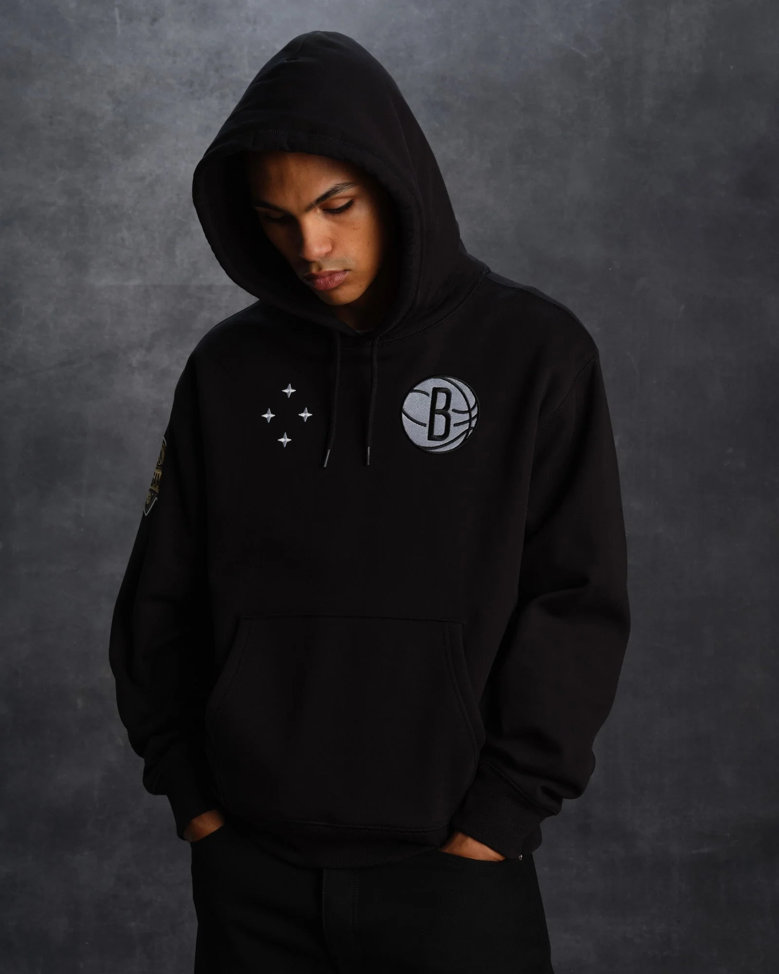 NBA Brooklyn Nets Hoodie - Black - Image 3