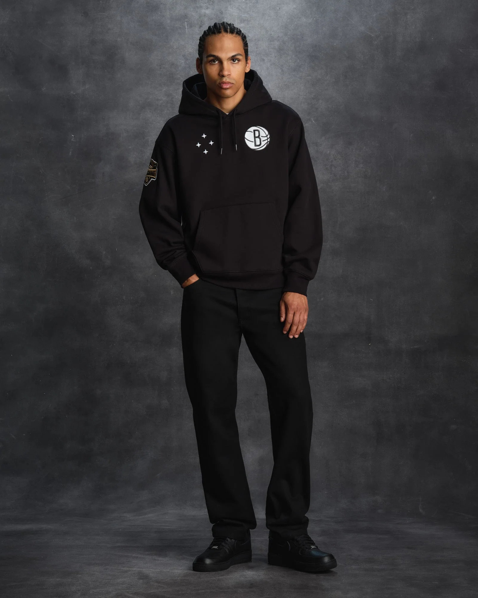 NBA Brooklyn Nets Hoodie - Black - Image 4