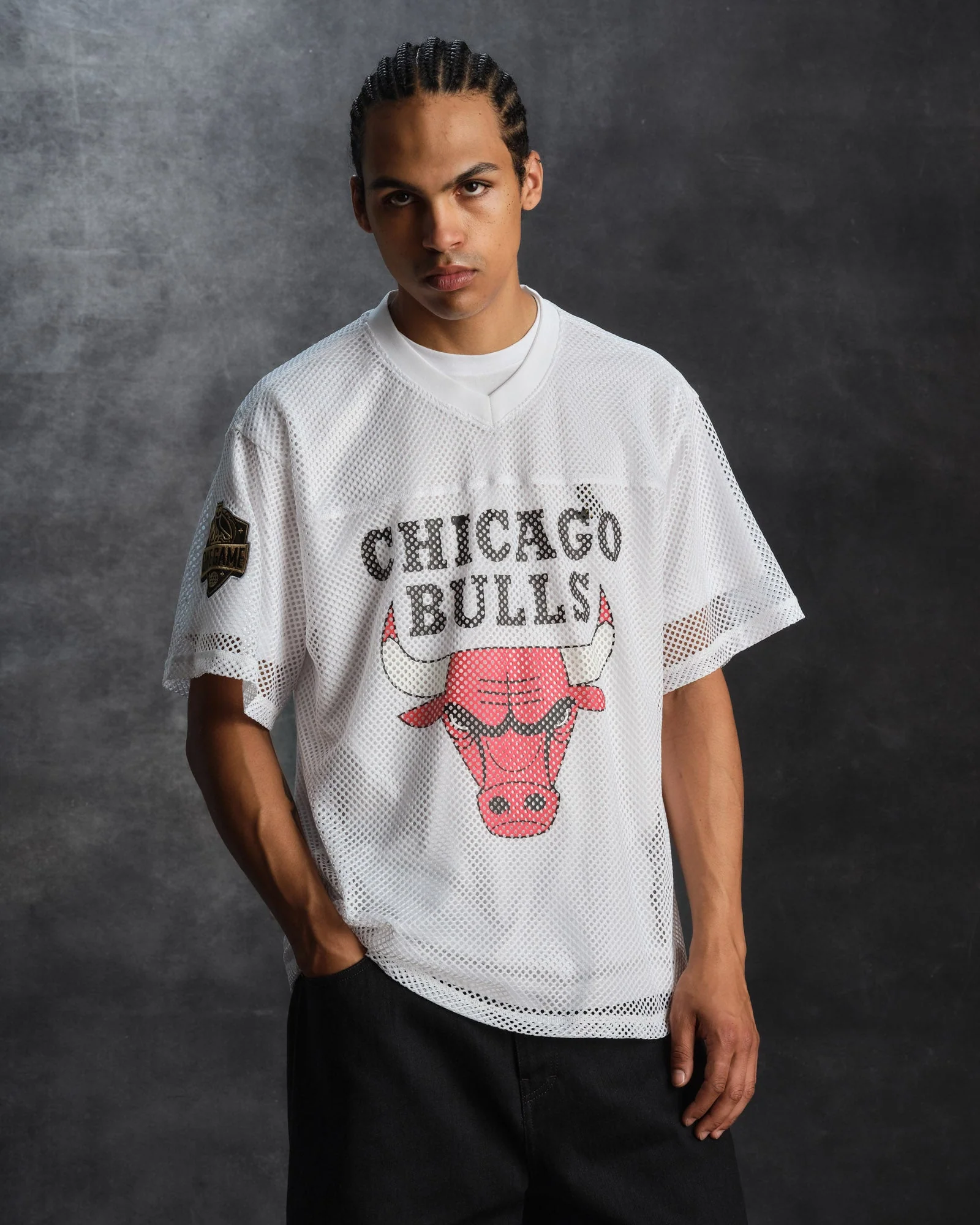 NBA Chicago Bulls Mesh Jersey - White - Image 2