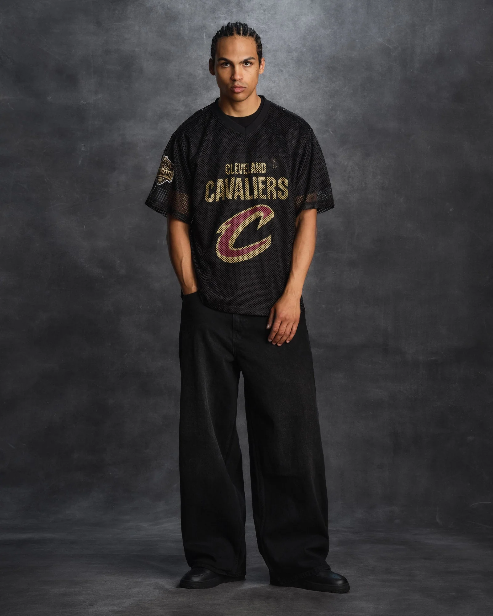 NBA Cleveland Cavaliers Mesh Jersey - Black - Image 4