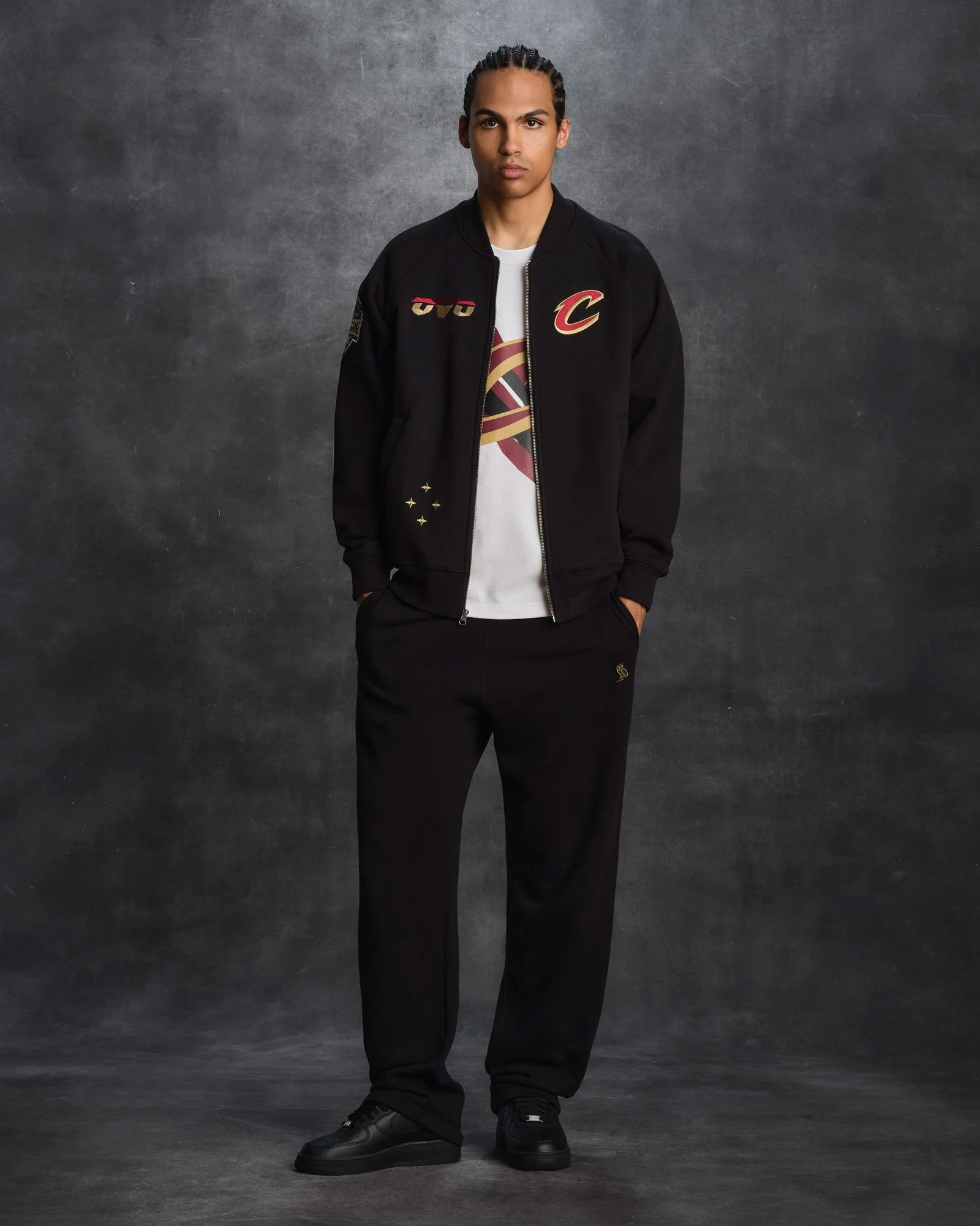 NBA Cleveland Cavaliers Fleece Jacket - Black - Image 4
