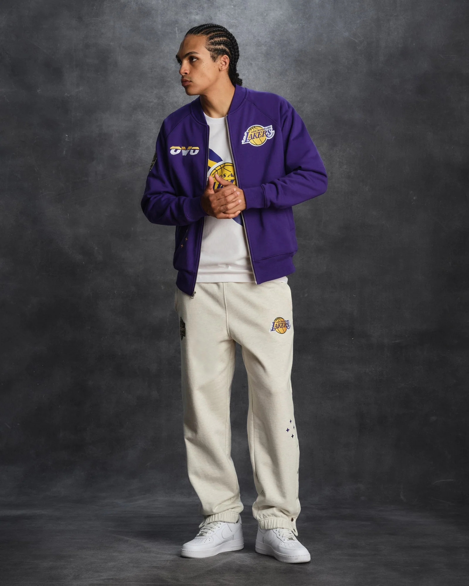 NBA Los Angeles Lakers Fleece Jacket - Purple - Image 4