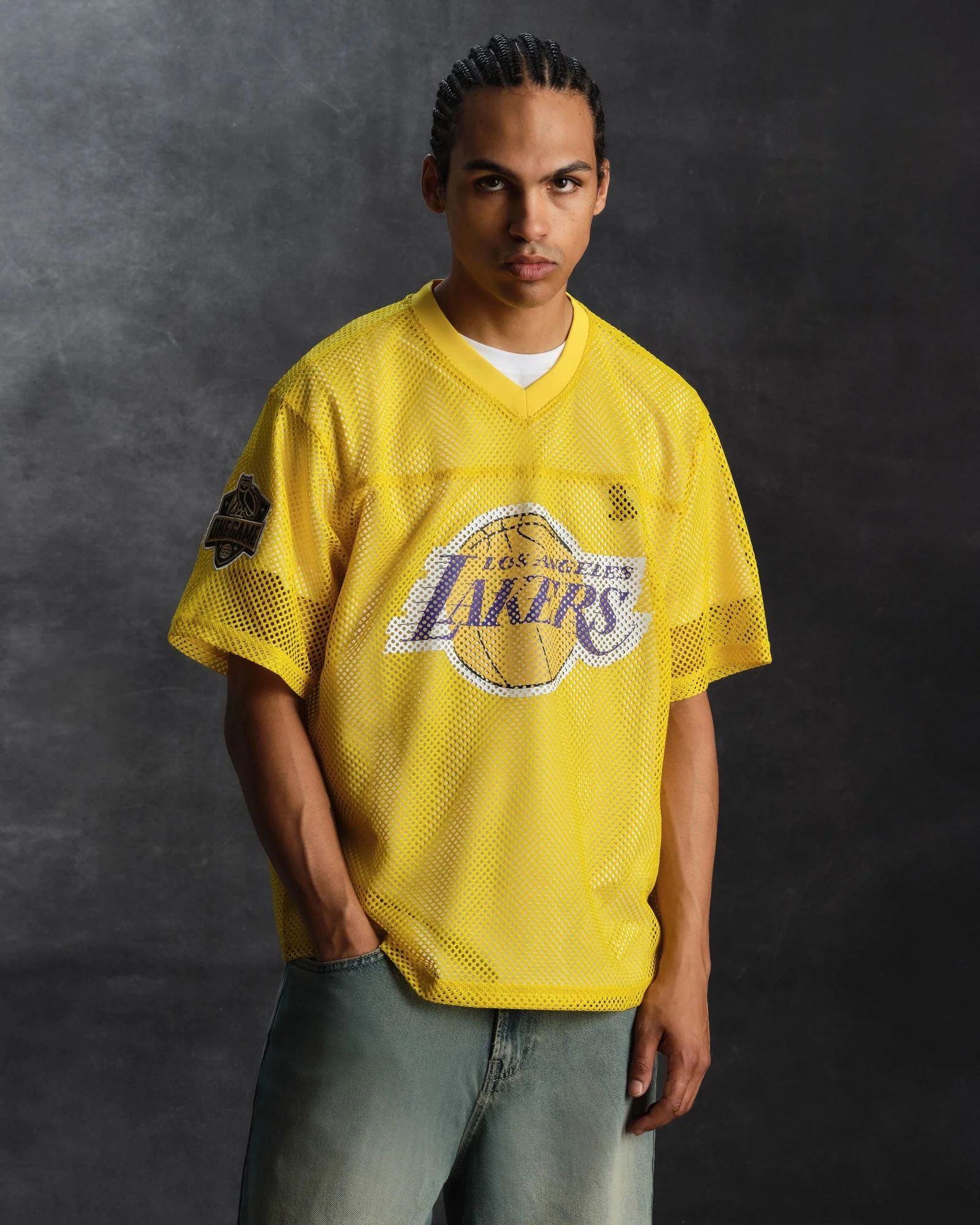 NBA Los Angeles Lakers Mesh Jersey - Gold - Image 2