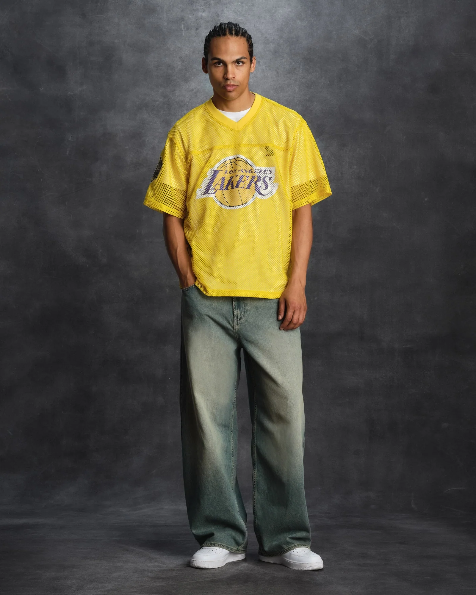 NBA Los Angeles Lakers Mesh Jersey - Gold - Image 4