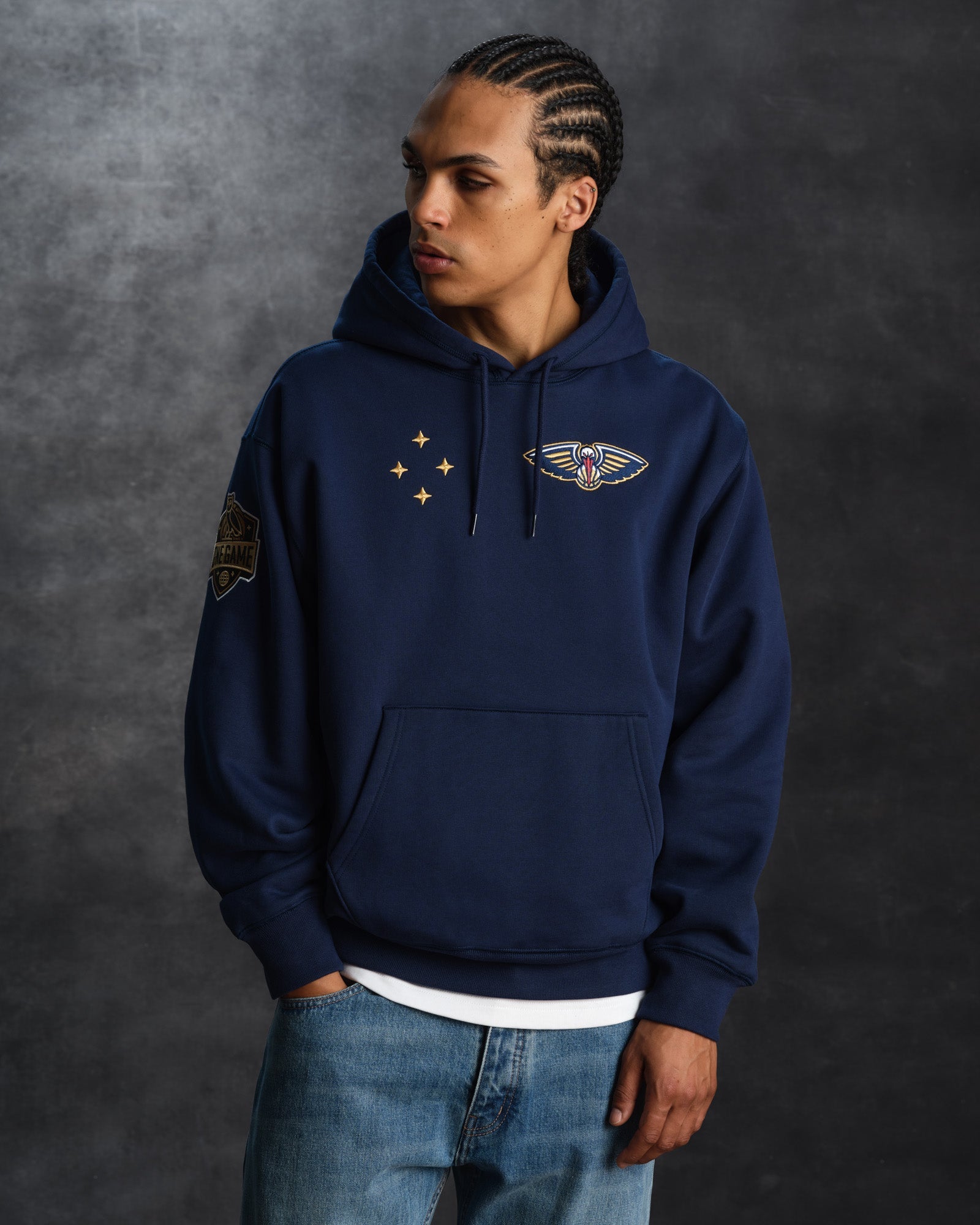 NBA New Orleans Pelicans Hoodie - Navy - Image 3
