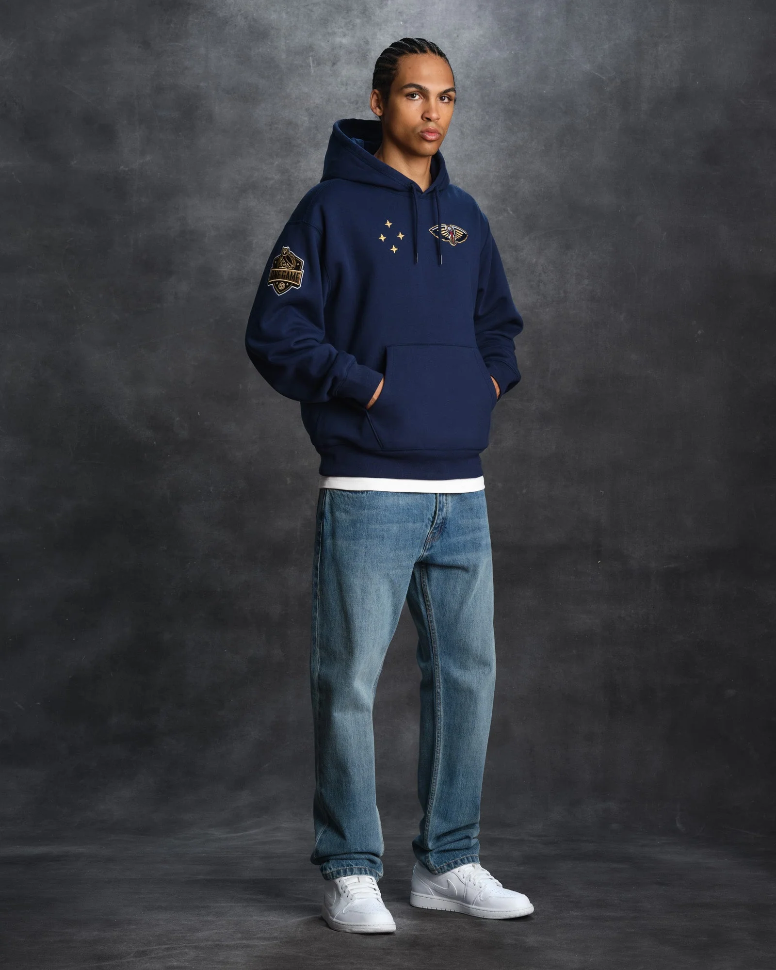 NBA New Orleans Pelicans Hoodie - Navy - Image 4