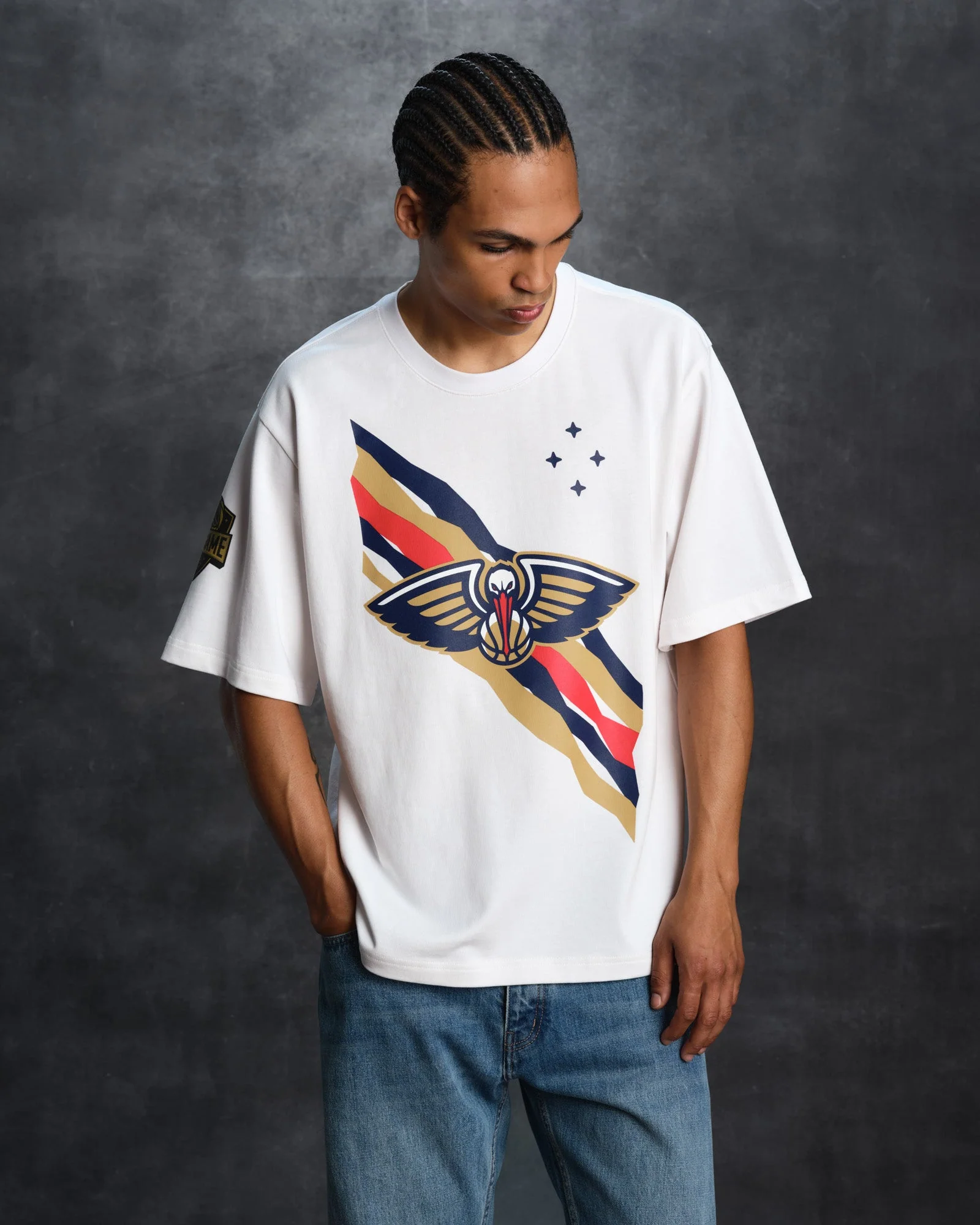 NBA New Orleans Pelicans Tee - White - Image 2
