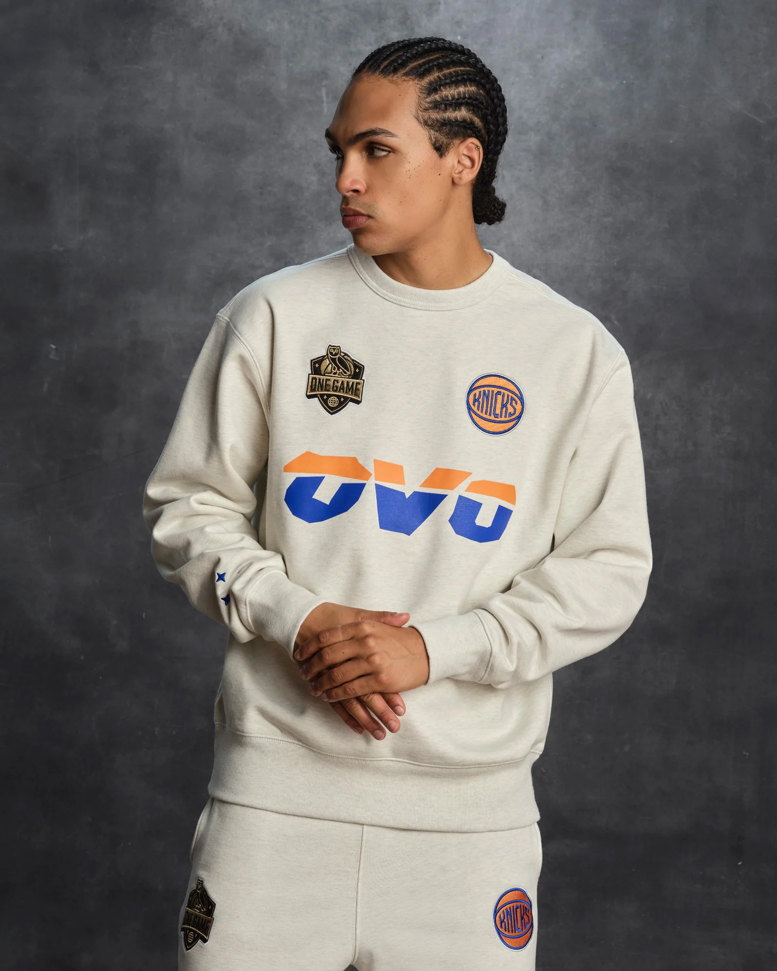 NBA New York Knicks Crewneck - Pearl Grey - Image 2
