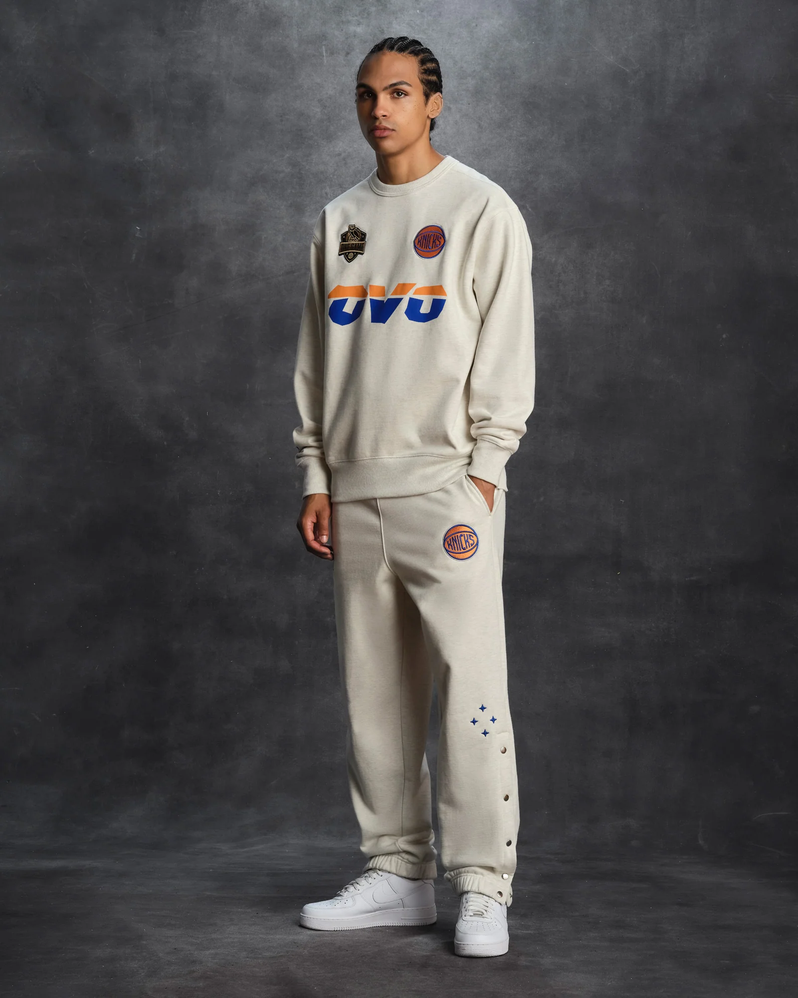 NBA New York Knicks Crewneck - Pearl Grey - Image 3