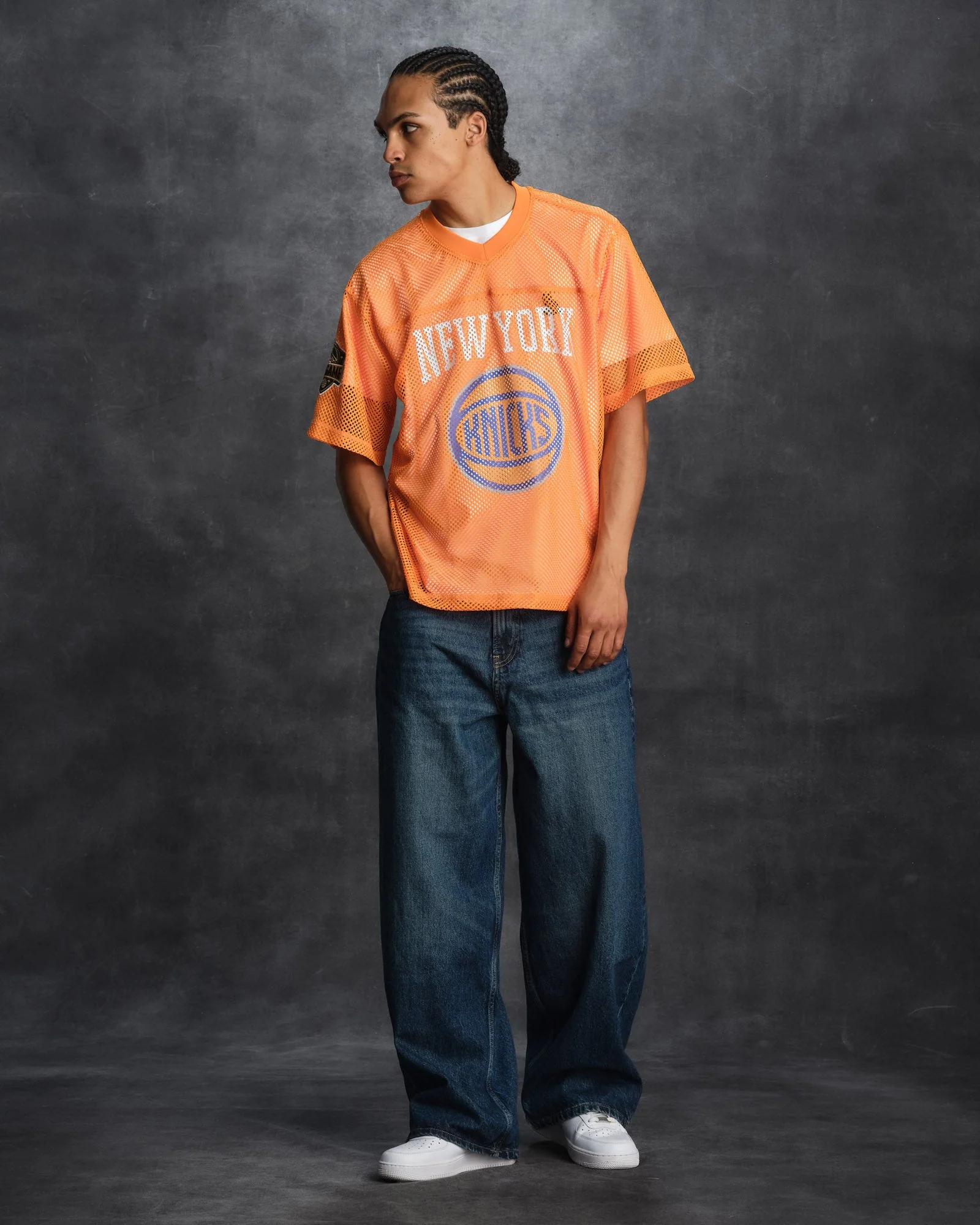 NBA New York Knicks Mesh Jersey - Orange - Image 4