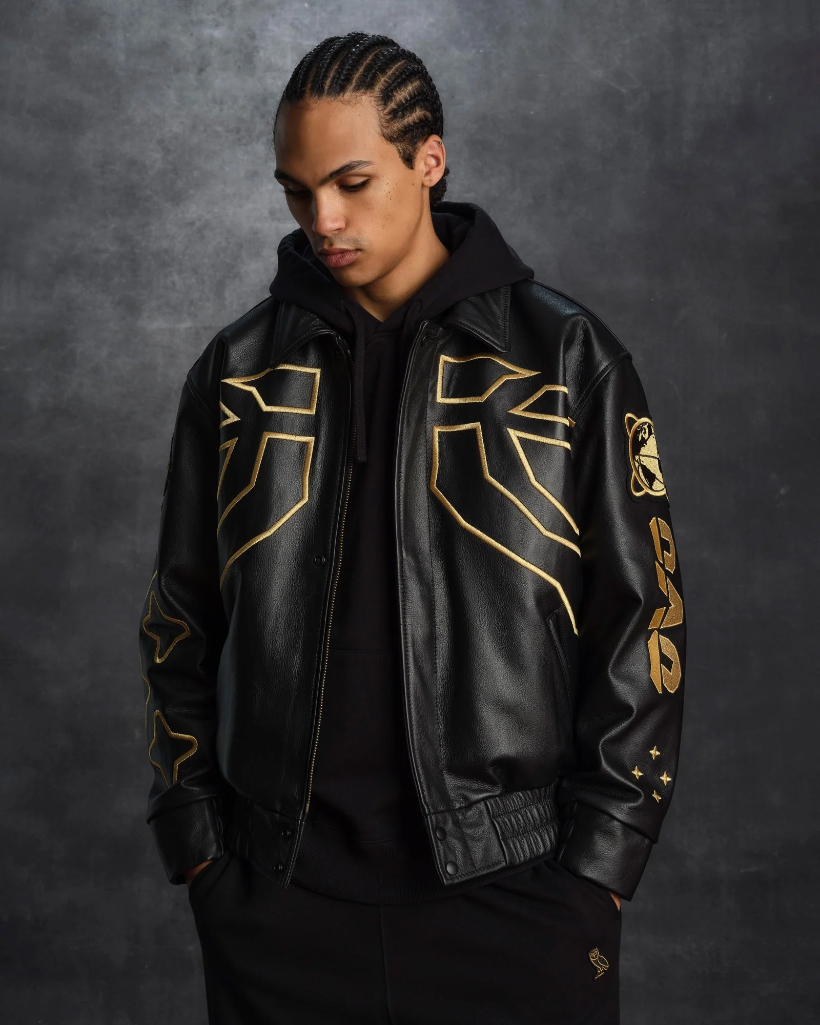 NBA One Game International Varsity Jacket - Black - Image 2