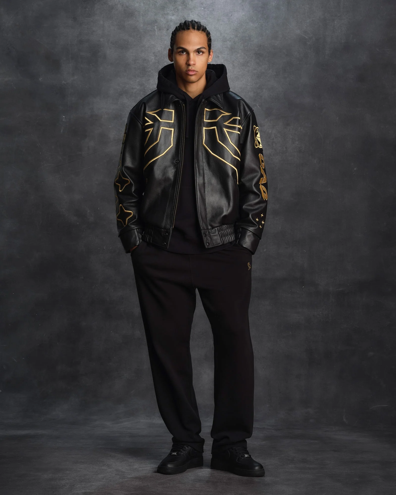 NBA One Game International Varsity Jacket - Black - Image 4
