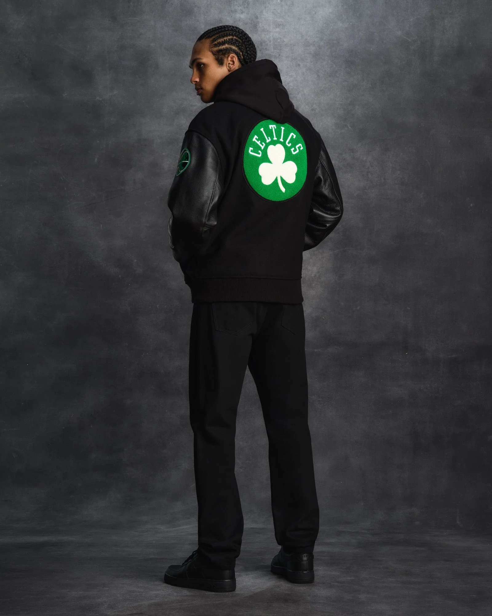 NBA Boston Celtics Varsity Jacket - Black - Image 5