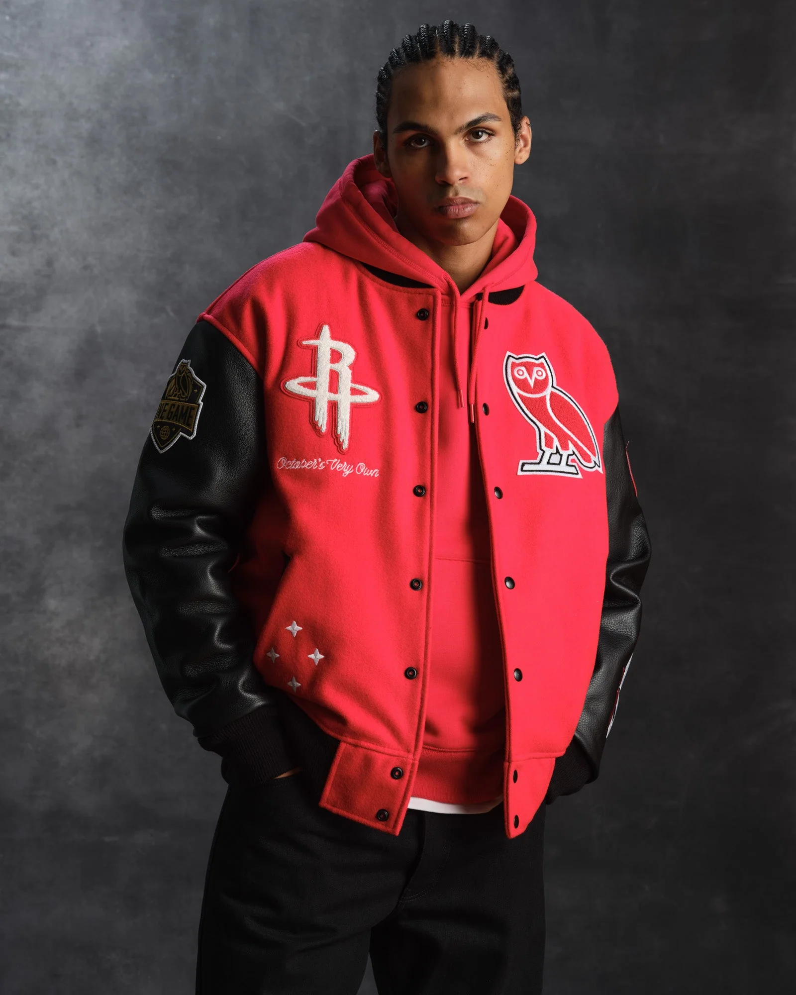 NBA Houston Rockets Varsity Jacket - Red - Image 2