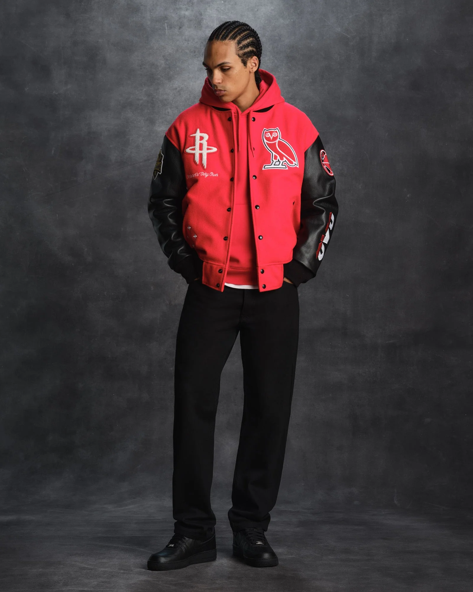 NBA Houston Rockets Varsity Jacket - Red - Image 4