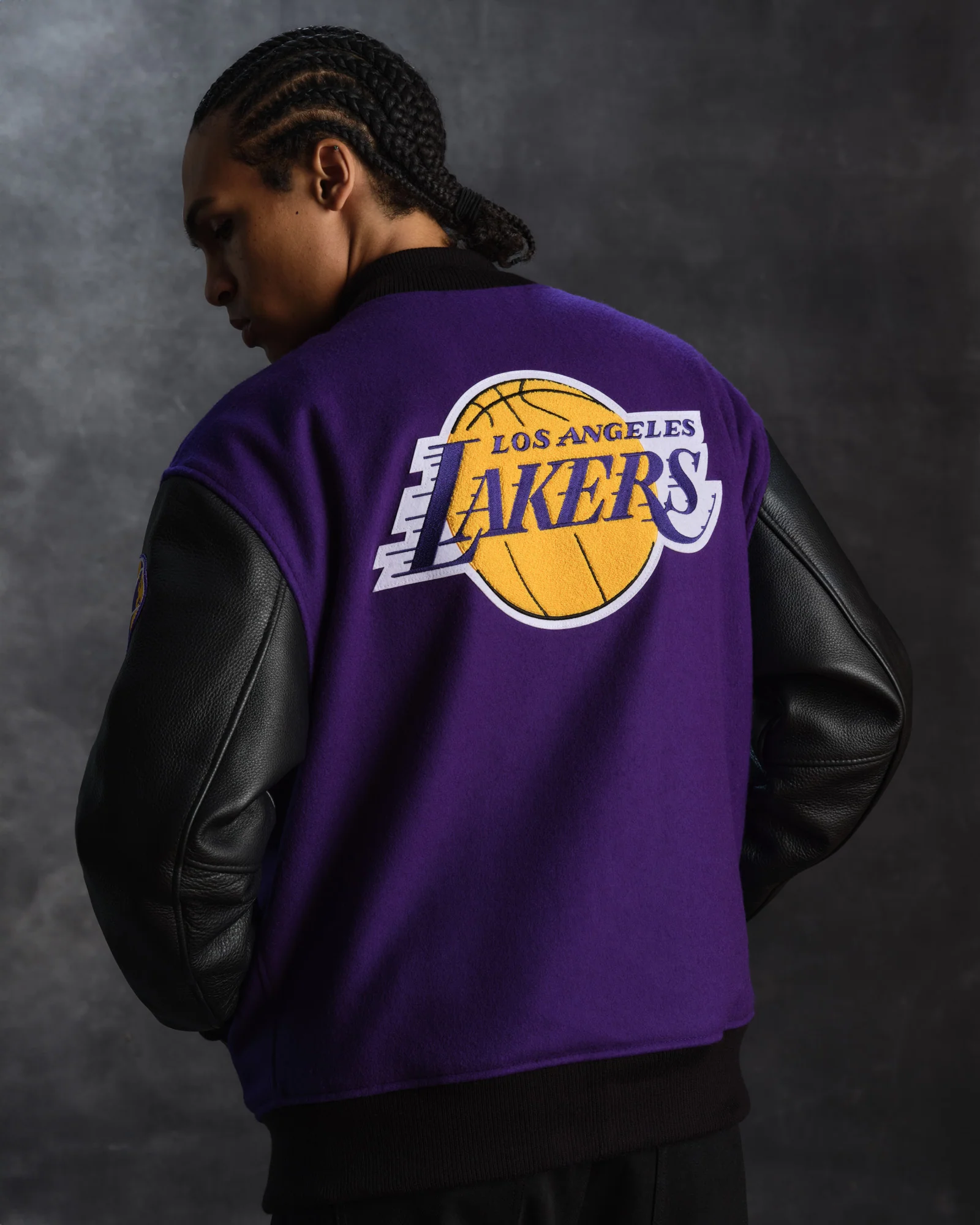 NBA Los Angeles Lakers Varsity Jacket - Purple - Image 3