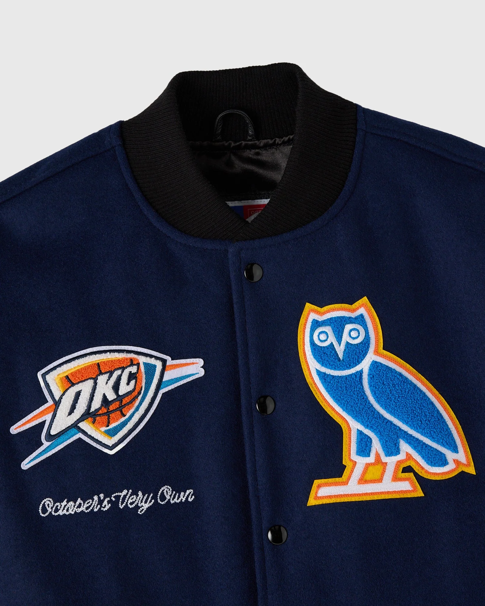 NBA Oklahoma City Thunder Varsity Jacket - Navy - Image 7