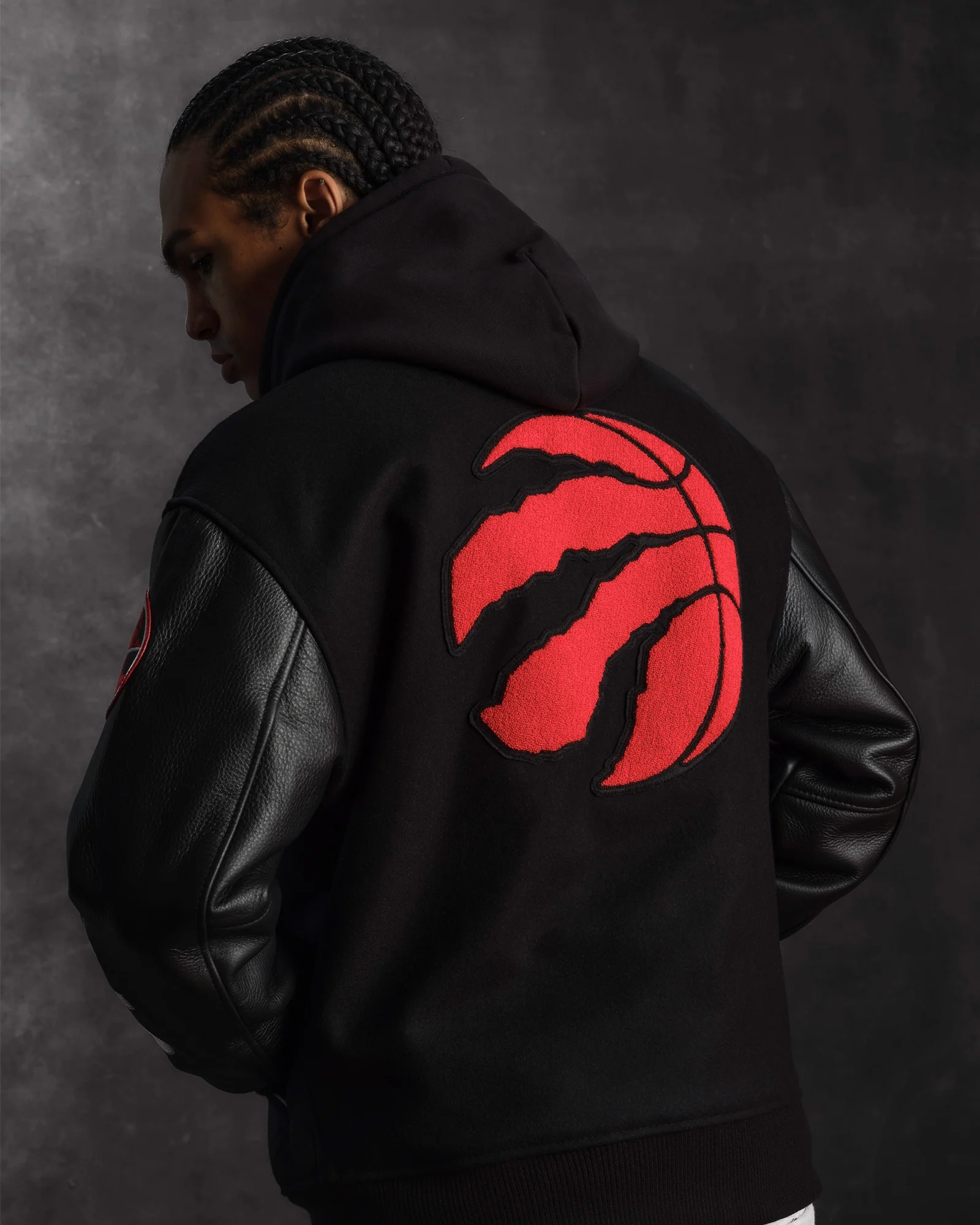 NBA Toronto Raptors Varsity Jacket - Black - Image 2