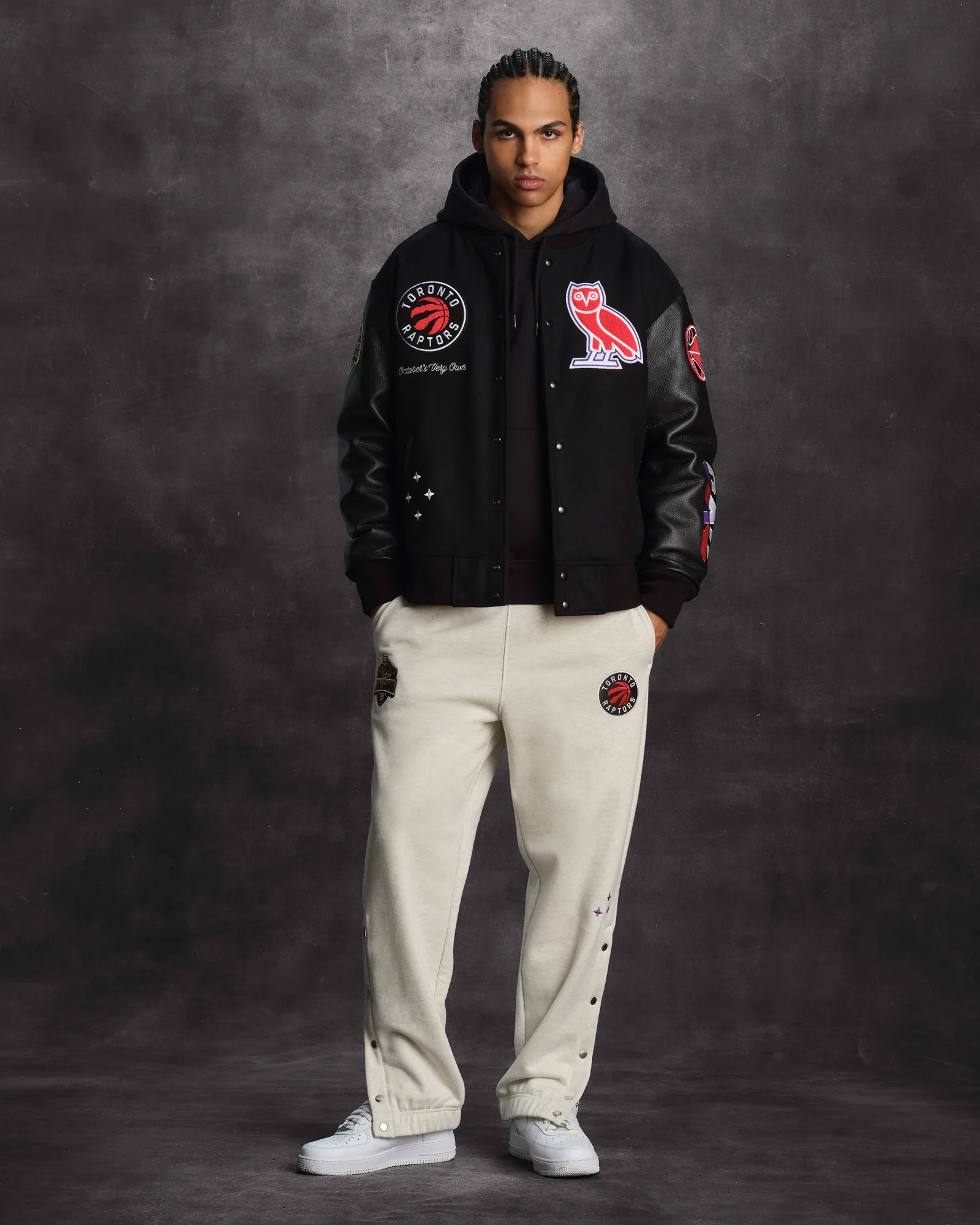 NBA Toronto Raptors Varsity Jacket - Black - Image 4