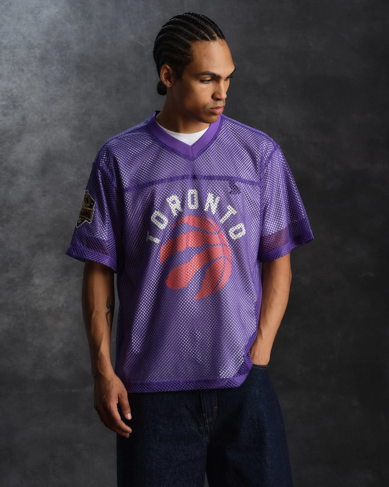 NBA Toronto Raptors Mesh Jersey - Purple - Image 2