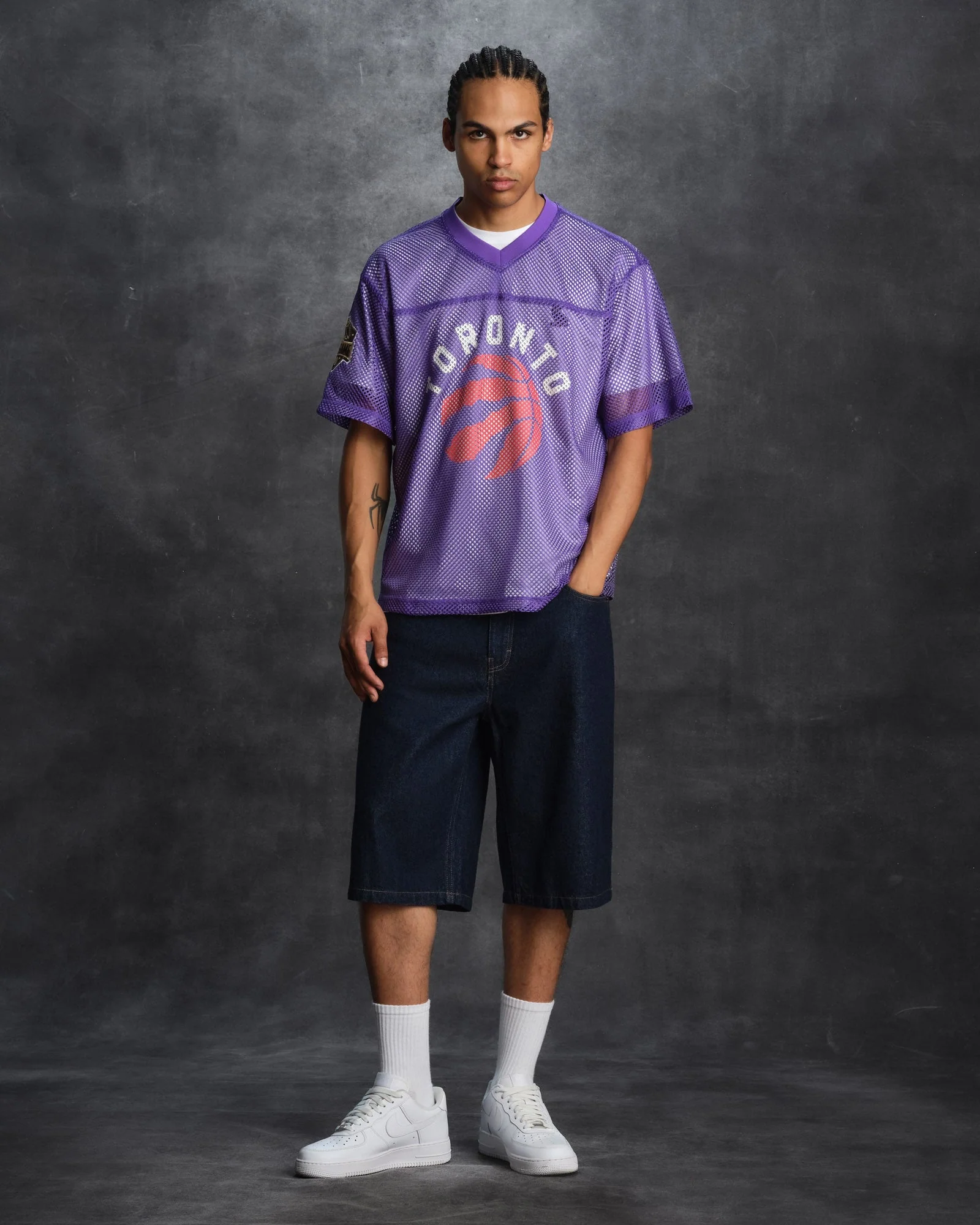 NBA Toronto Raptors Mesh Jersey - Purple - Image 4
